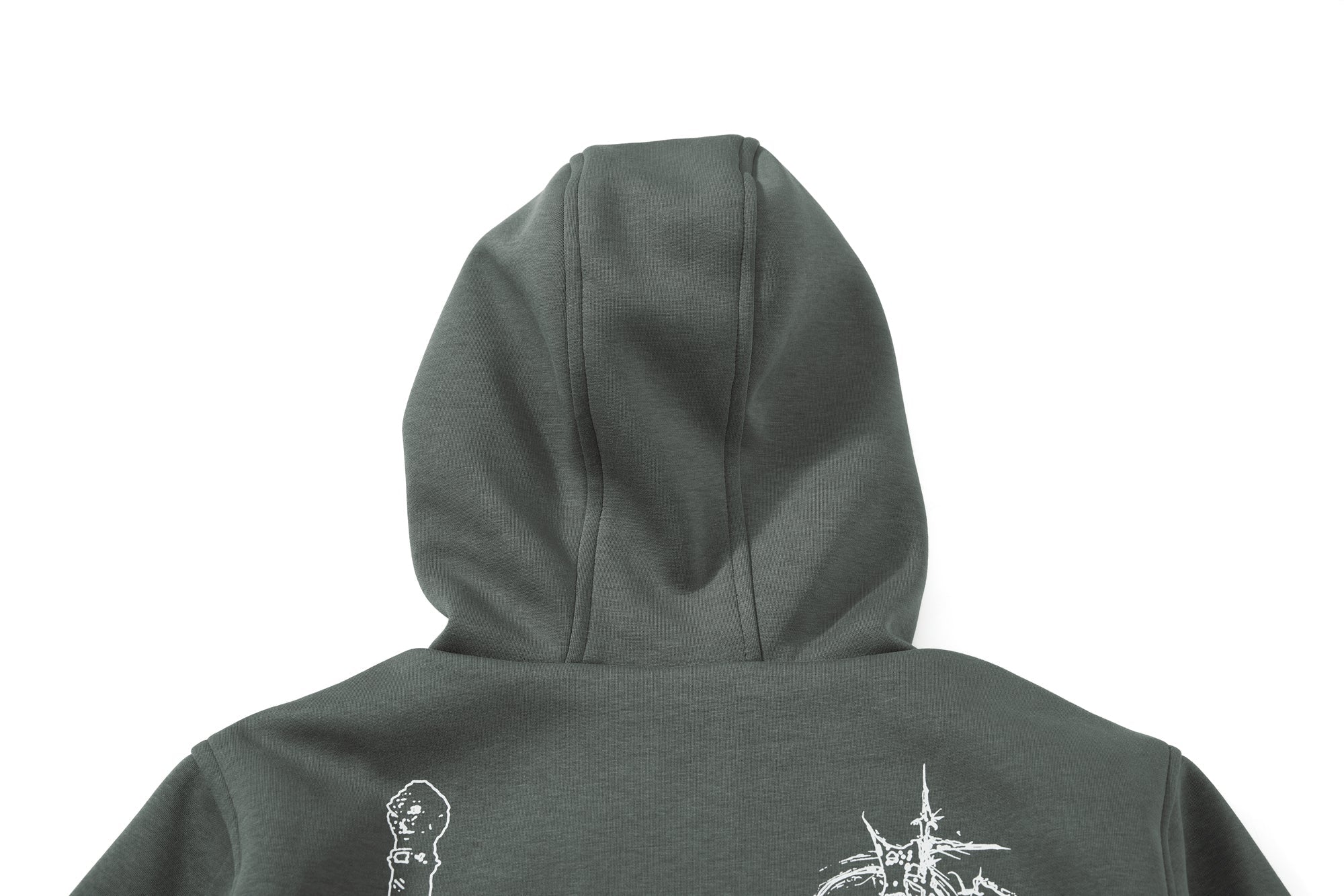 Omirad Gothic Line Art Zip Hoodie