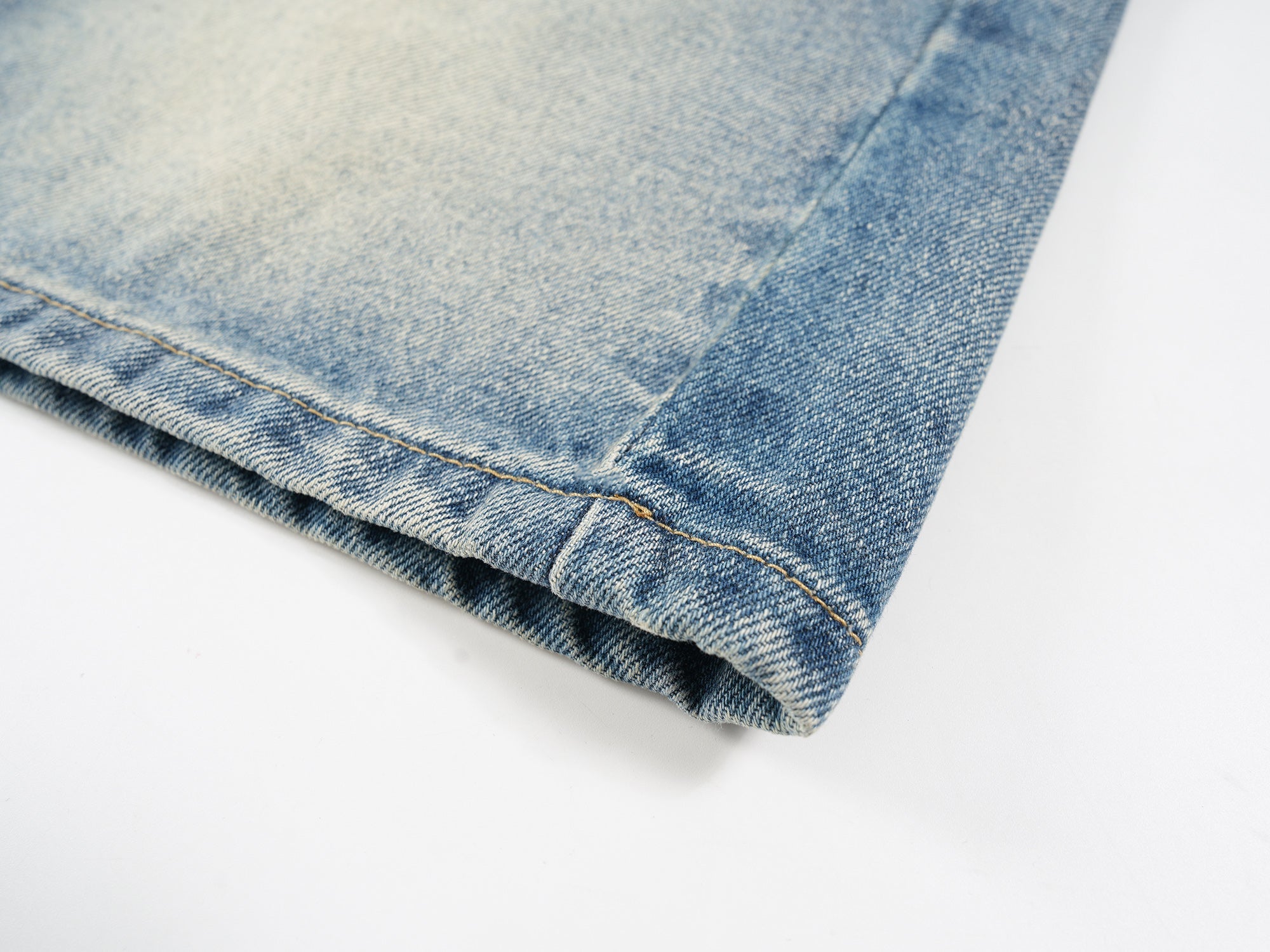 Omirad Faded Wide-Leg Denim Shorts