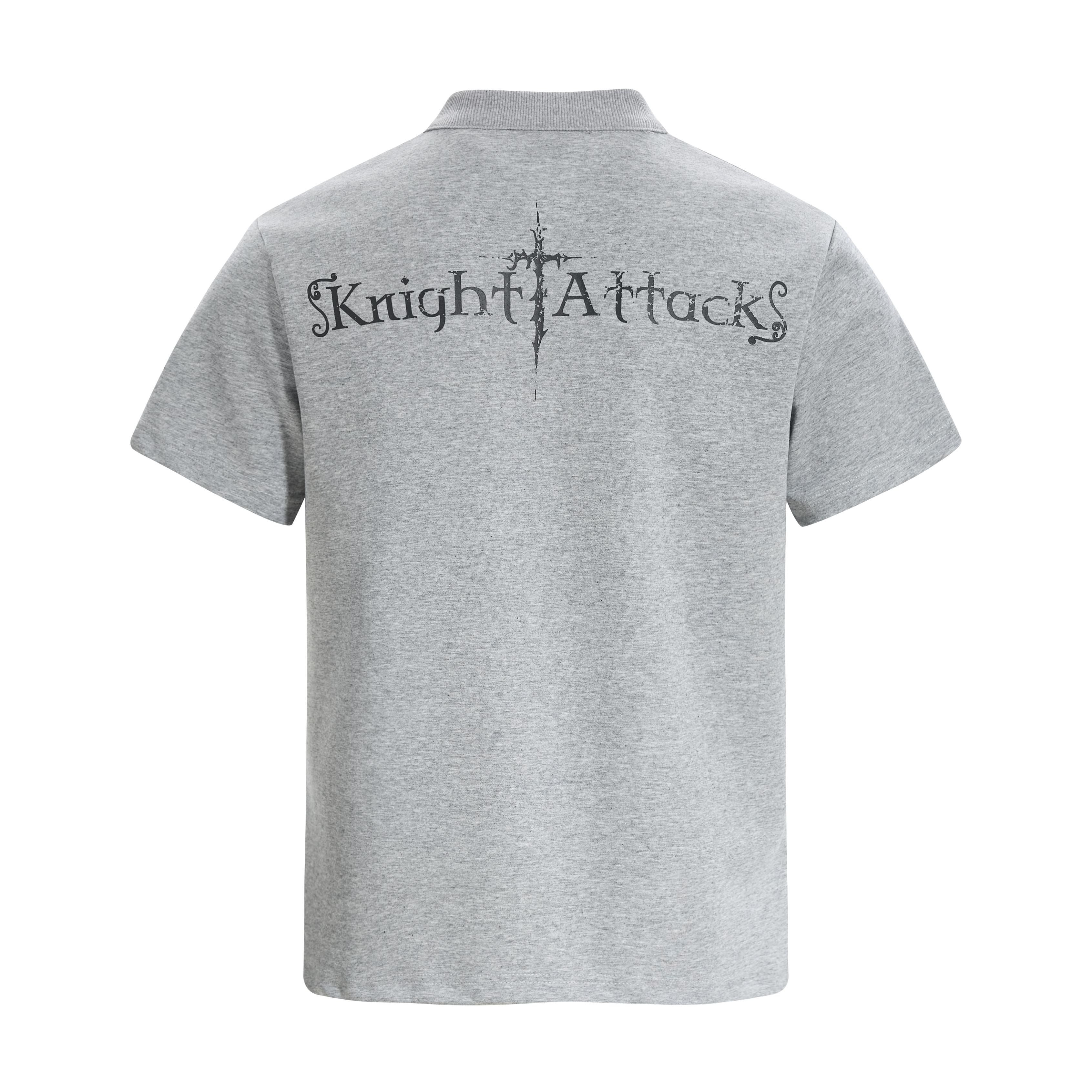 Omirad “Knight Attack Graphic Polo Tee”