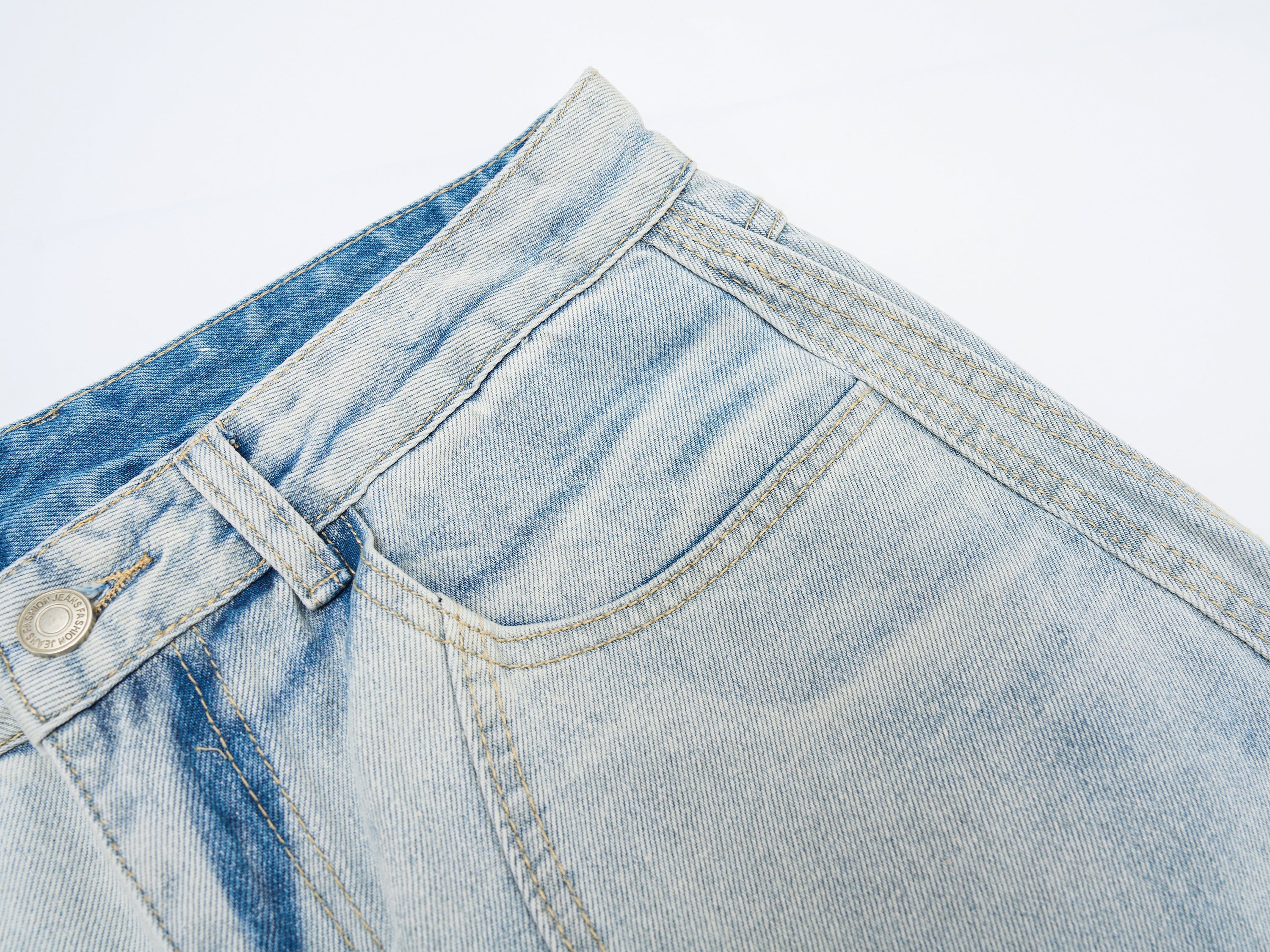 Omirad Vintage Wide-Leg Washed Jeans