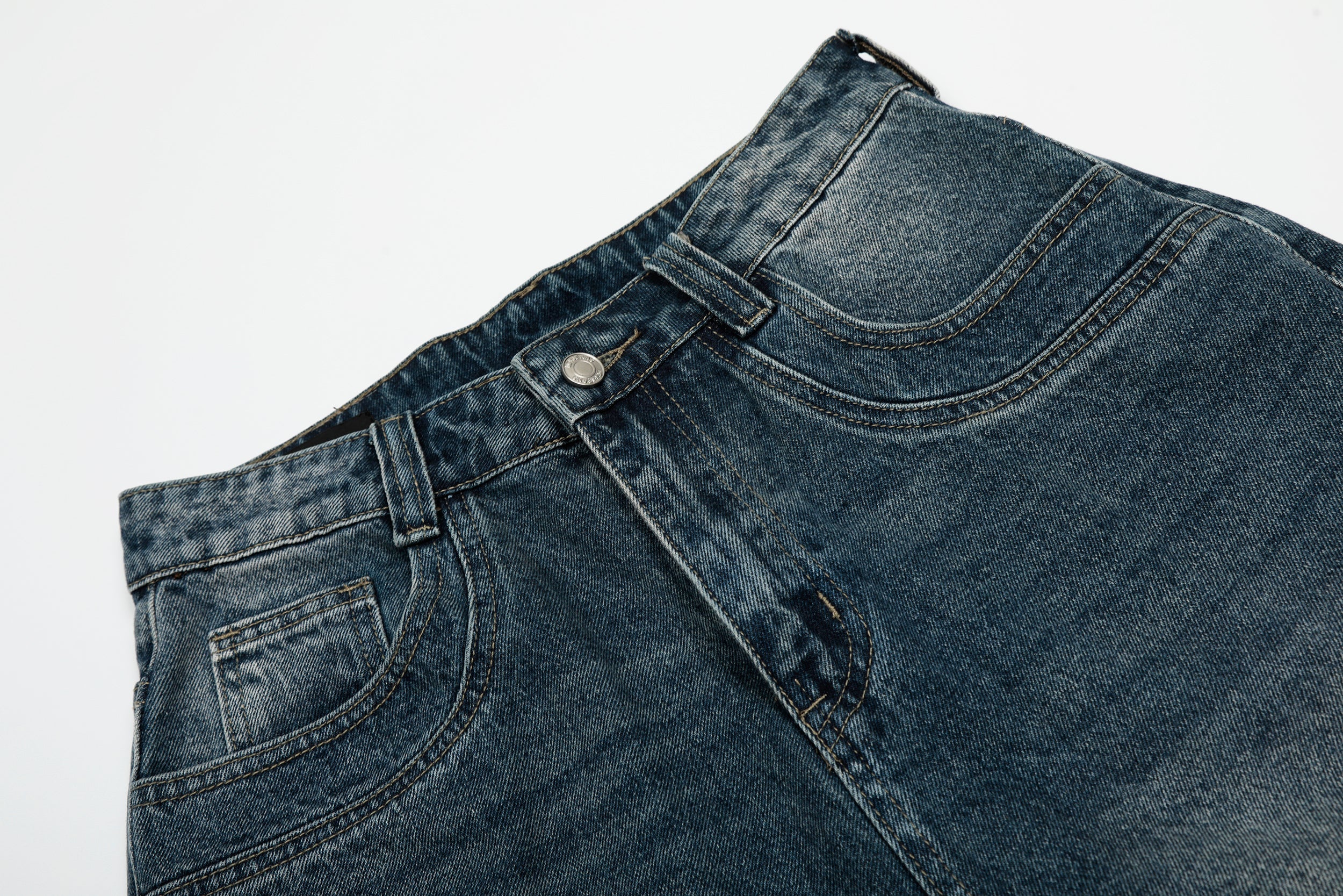 Omirad Studded Denim Shorts