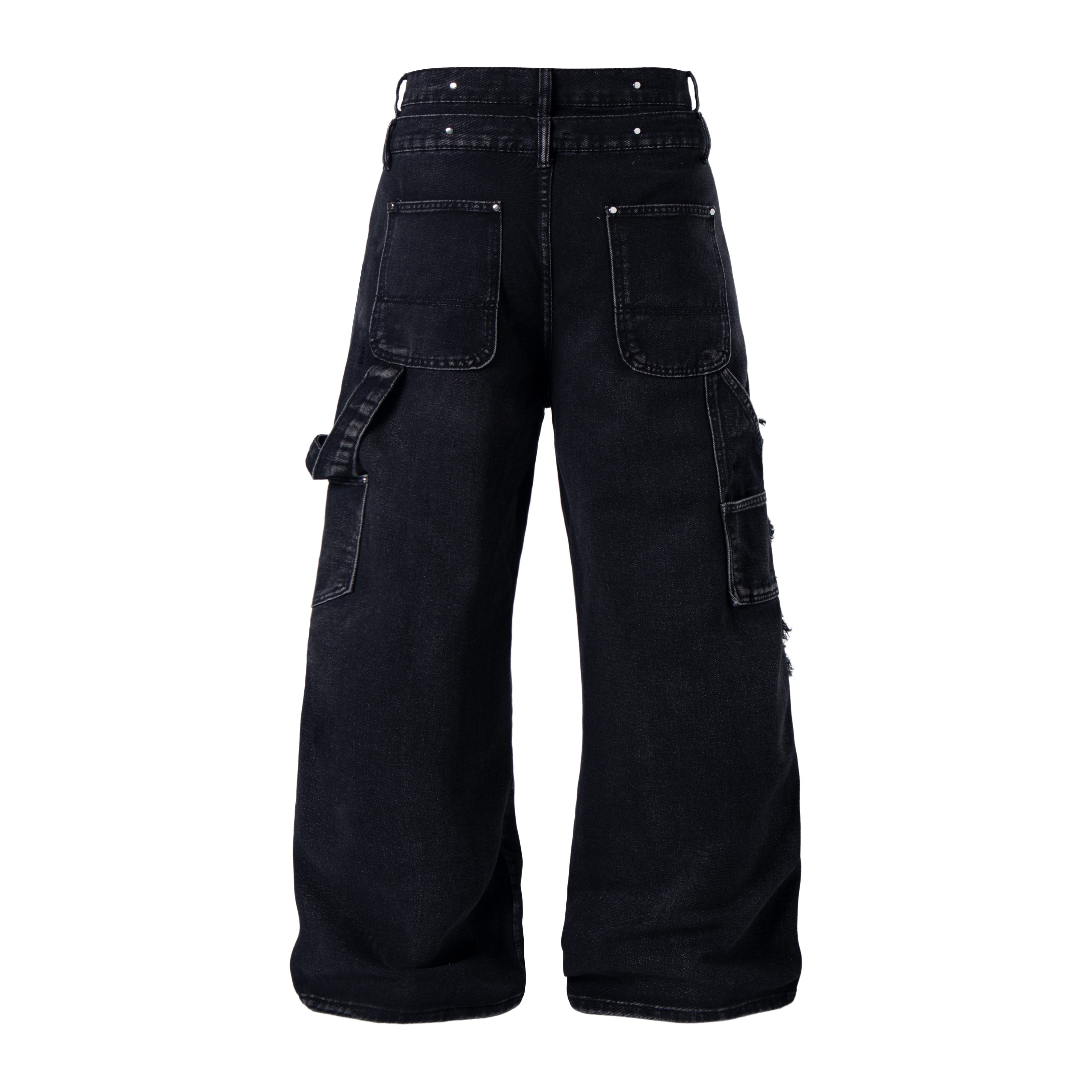 Omirad Distressed Panel Denim Pants