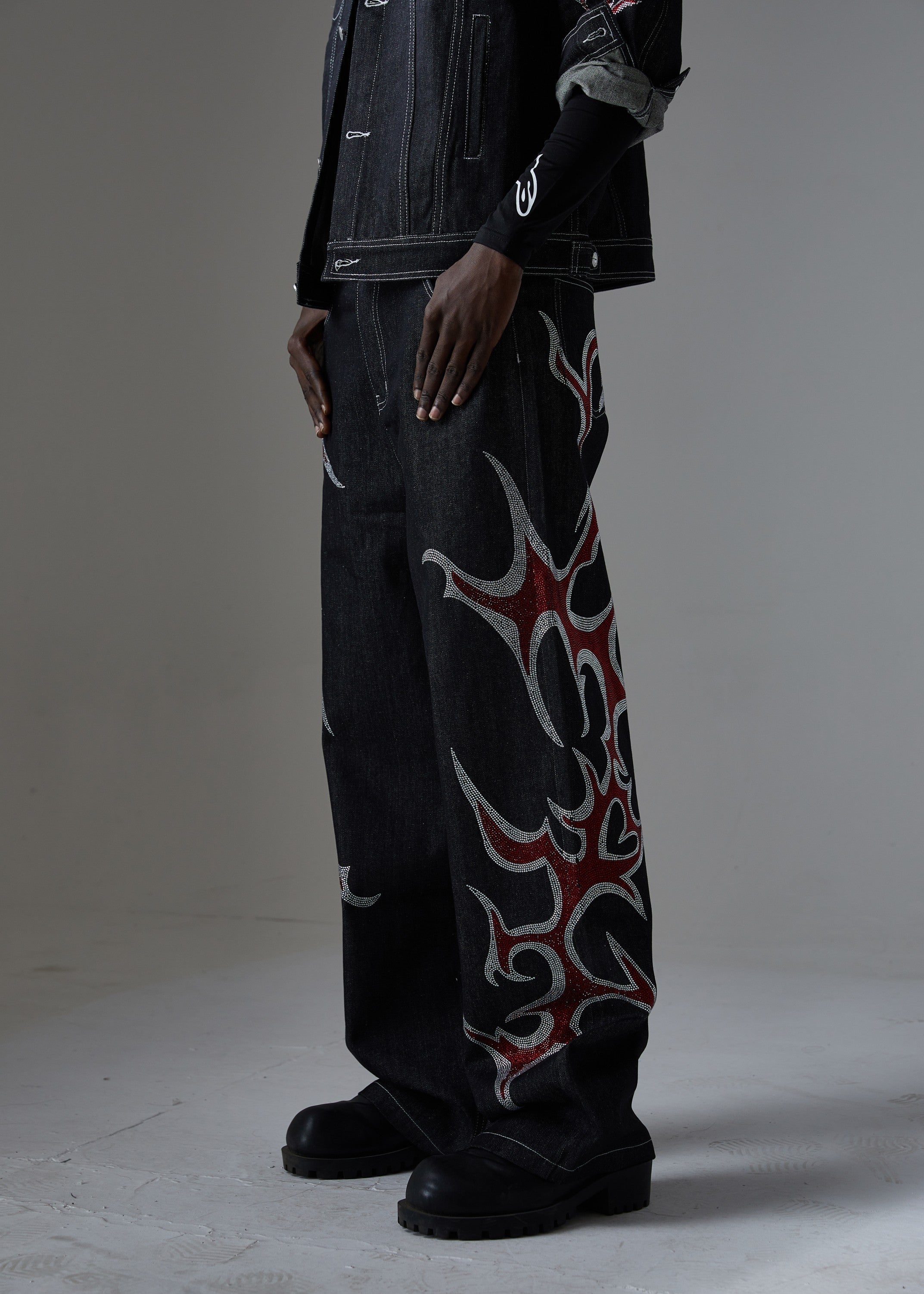 Omirad Graphic Denim Pants