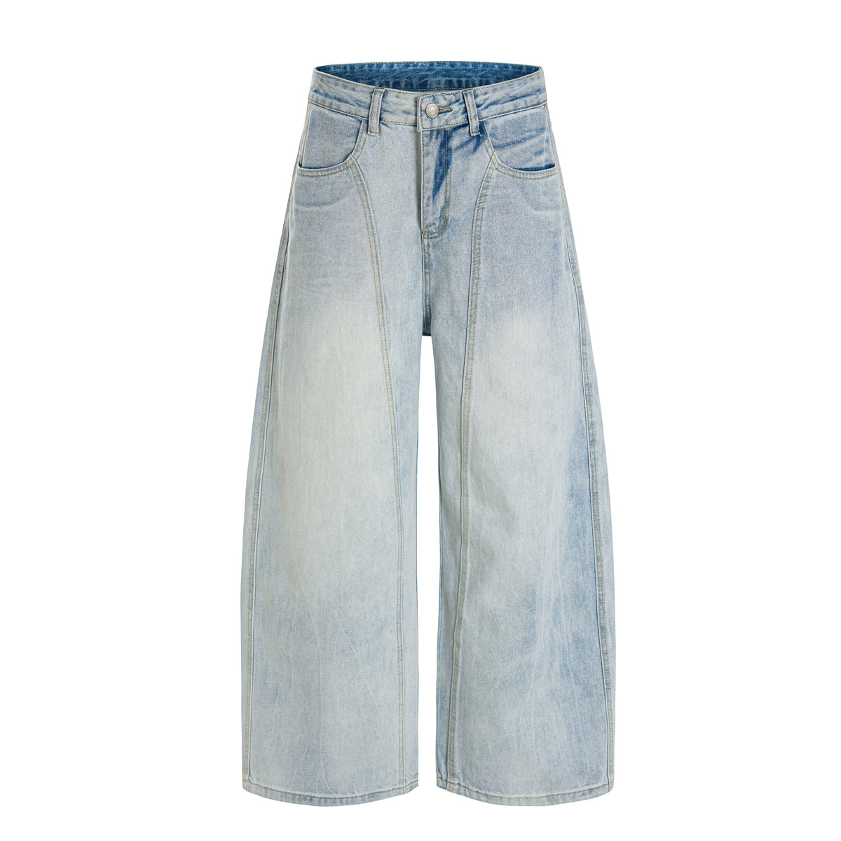 Omirad Vintage Wide-Leg Washed Jeans