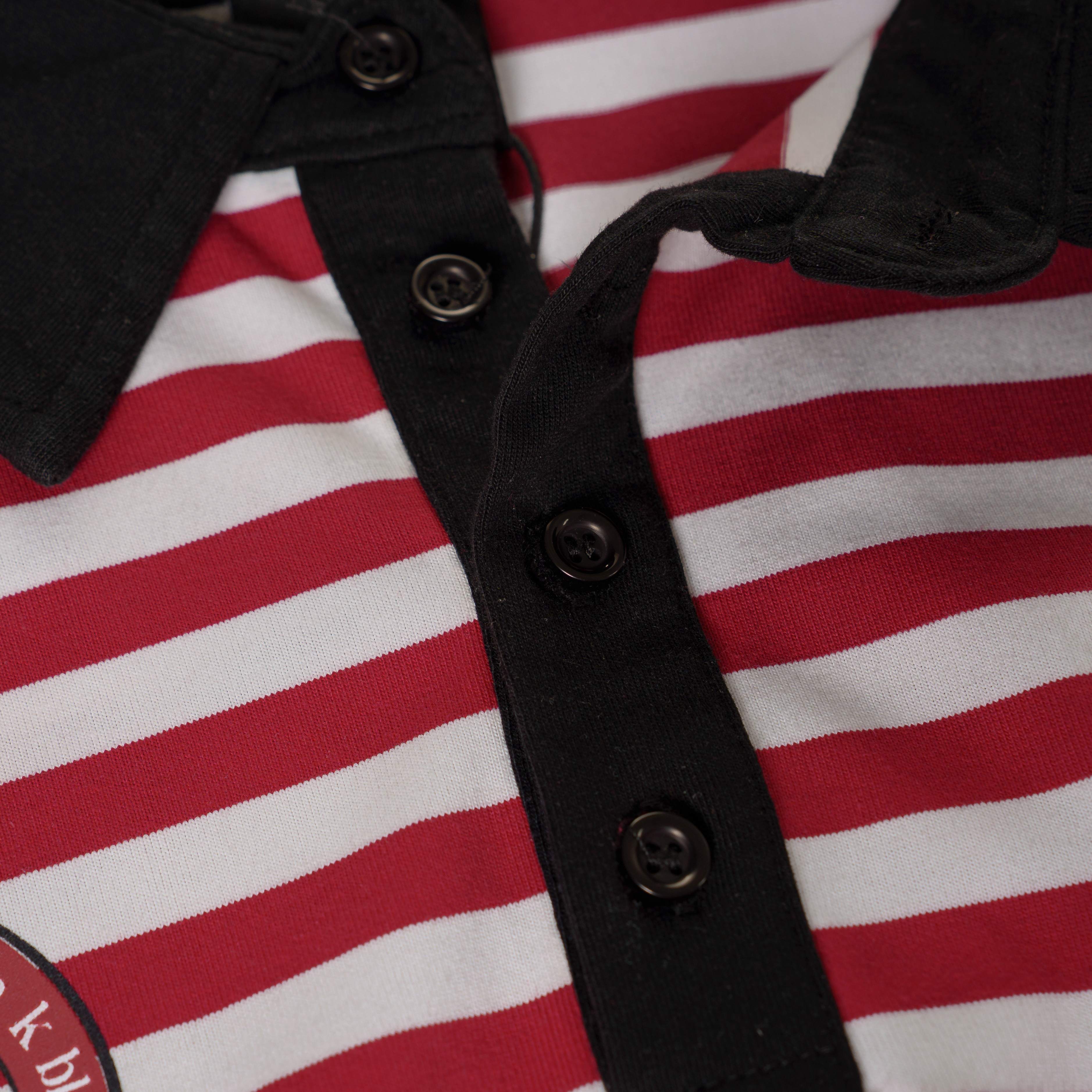Omirad “Stripe Crest Polo Tee”