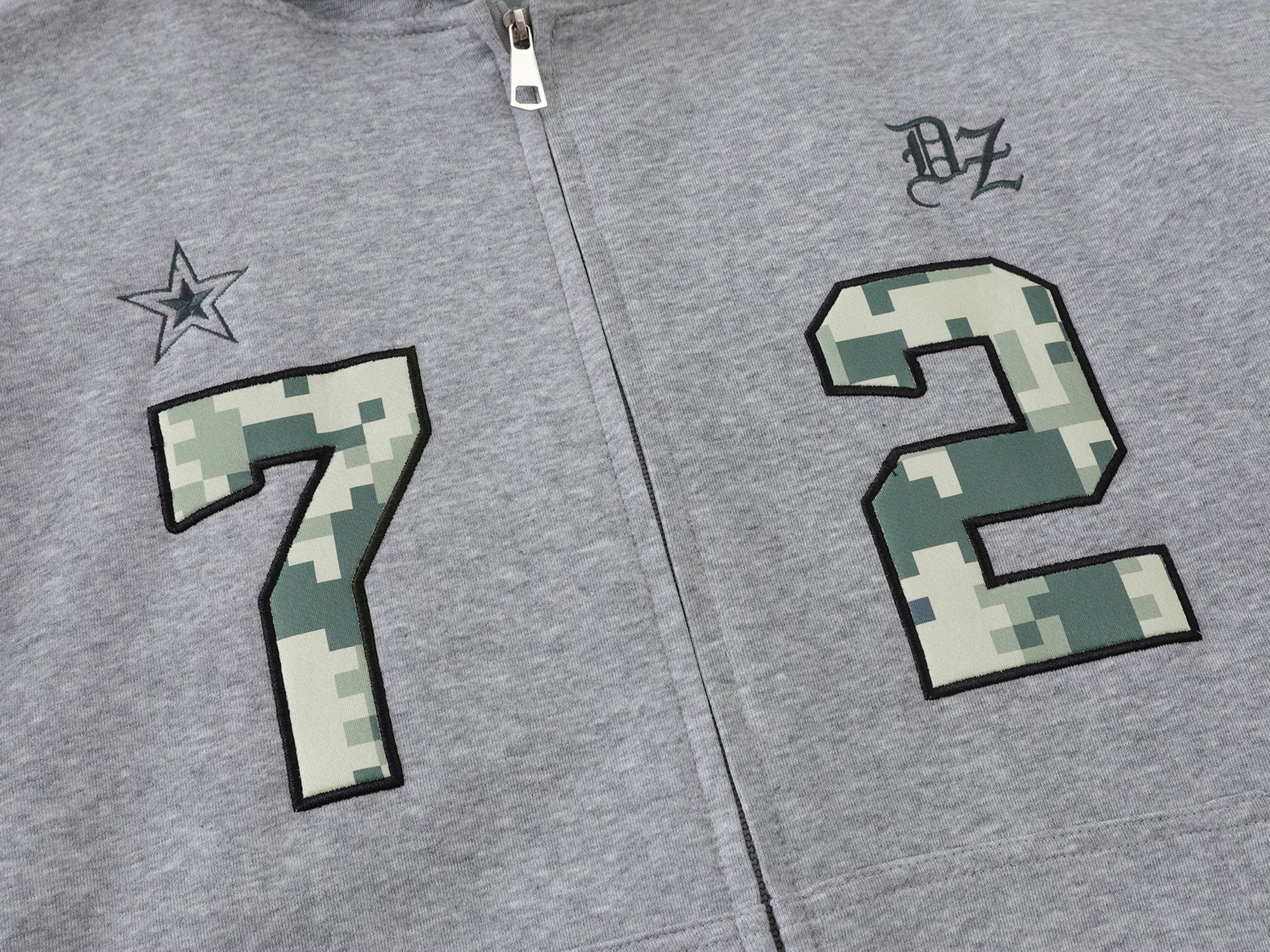Omirad Camo Varsity Zip-Up Hoodie