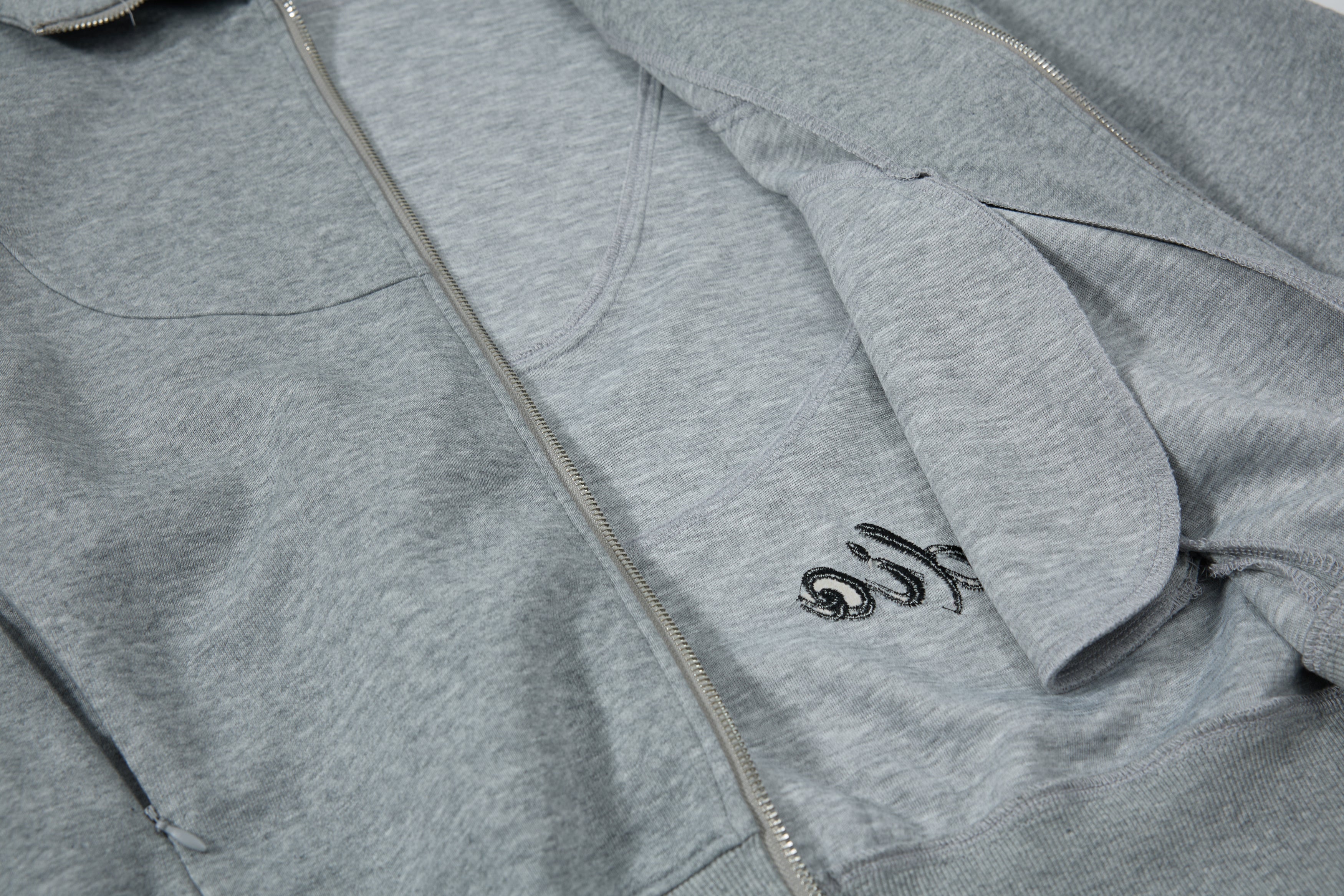 Omirad Curved Panel Full-Zip Hoodie