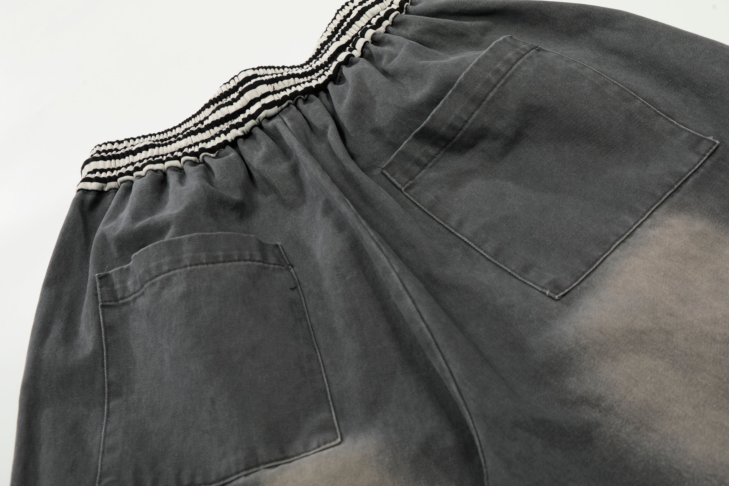 Omirad Washed Cargo Wide-Leg Pants