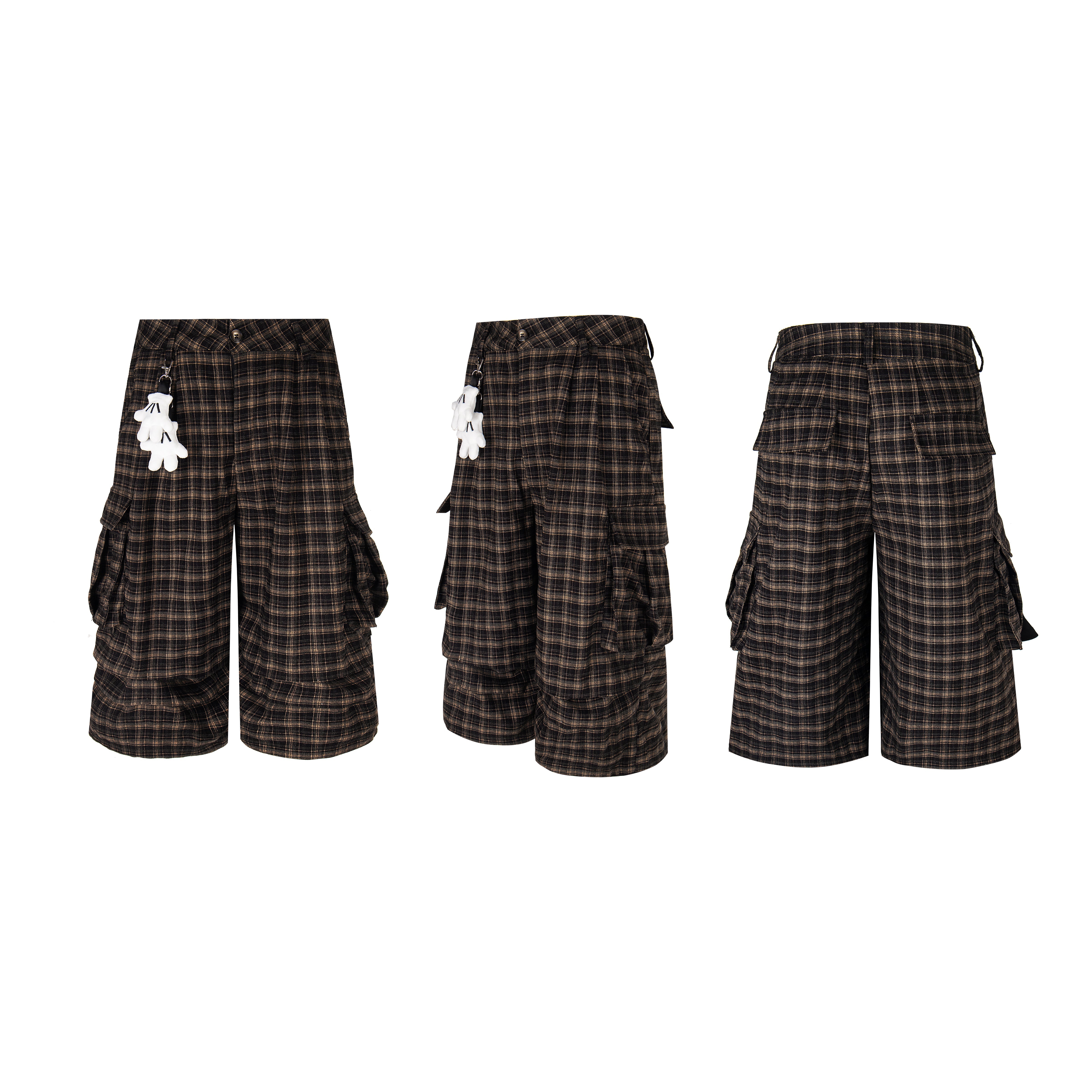 Omirad Plaid Cargo Shorts