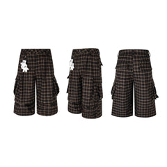 Omirad Plaid Cargo Shorts