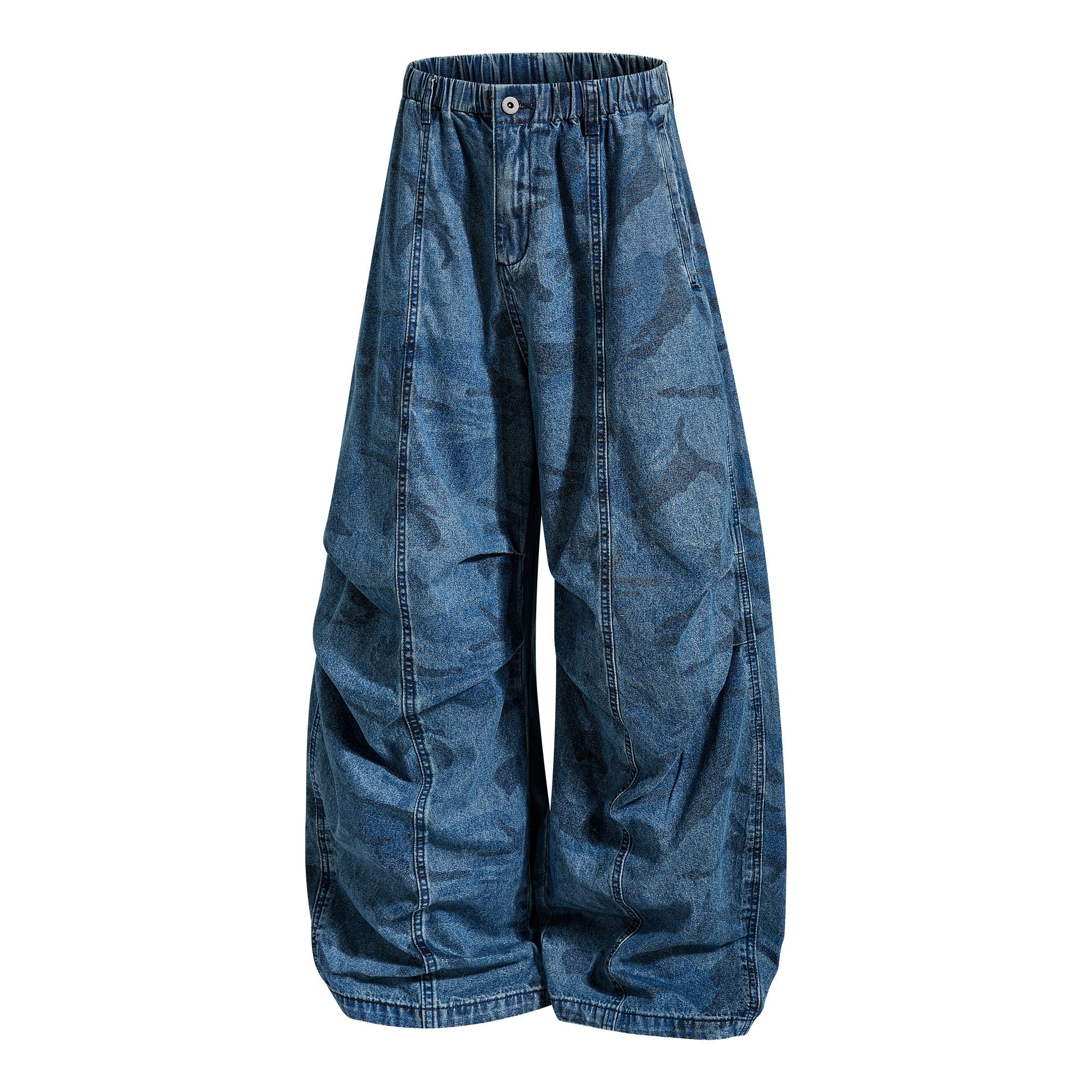 Omirad Washed Camo Baggy Jeans