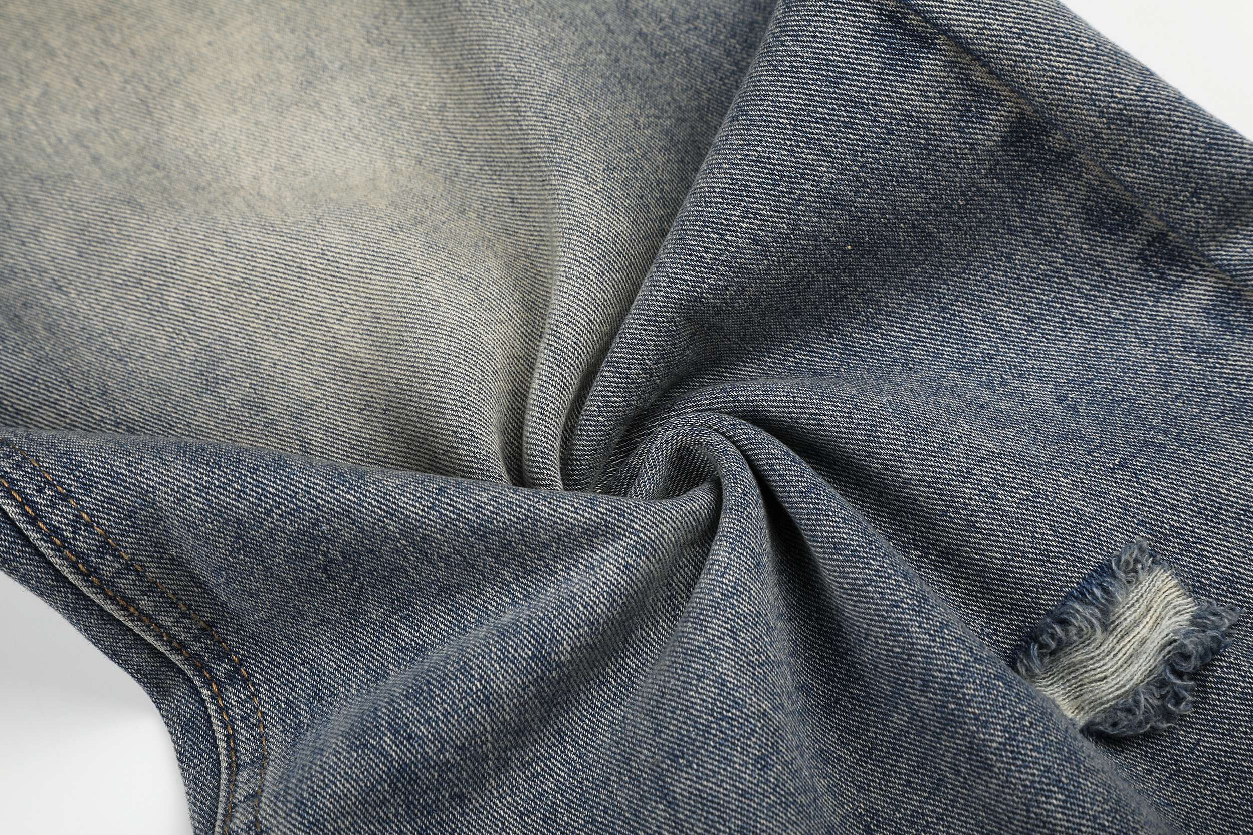 Omirad Distressed Wide-Leg Jeans