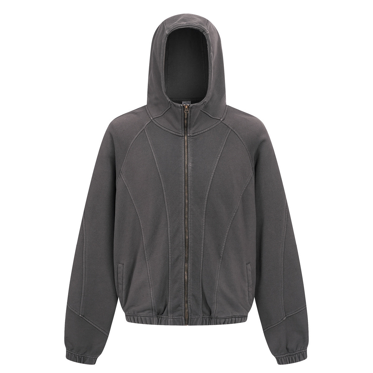 Omirad Curved-Seam Full-Zip Hoodie