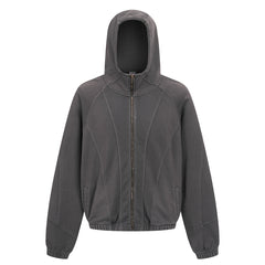 Omirad Curved-Seam Full-Zip Hoodie