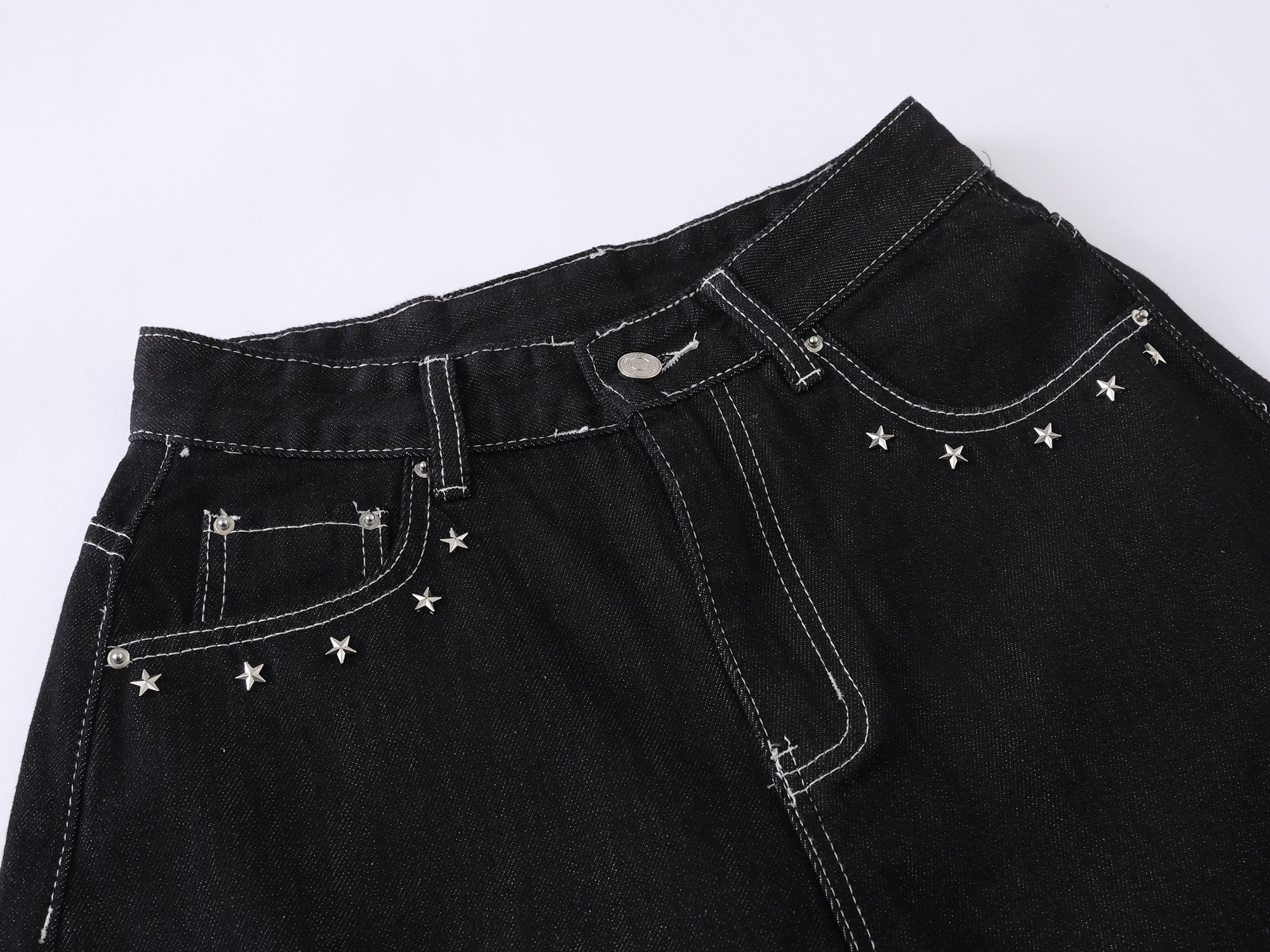 Omirad “Angel Wing Wide-Leg Denim Jeans”