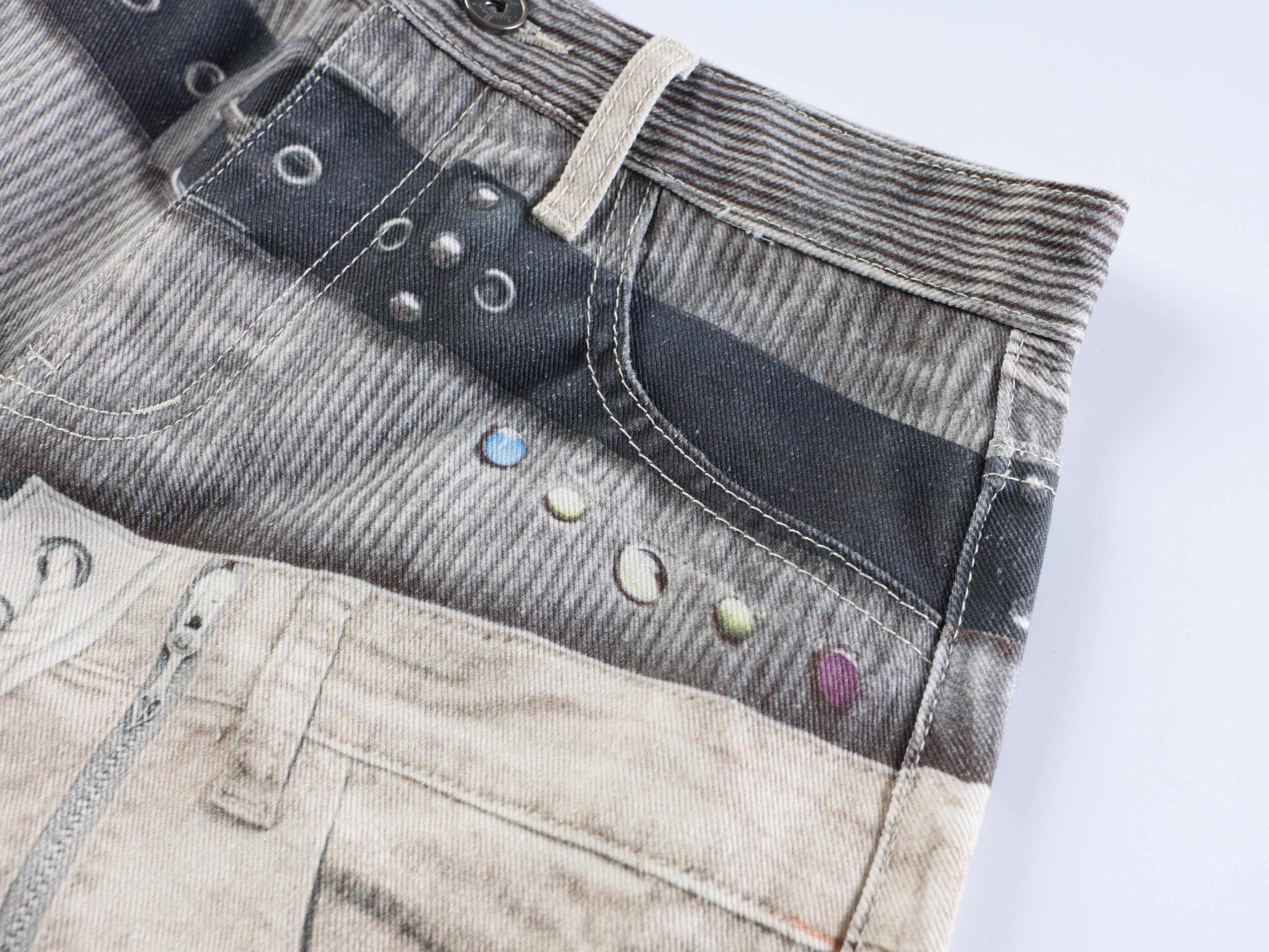 Omirad “Layered Belt Utility Balloon Jeans”