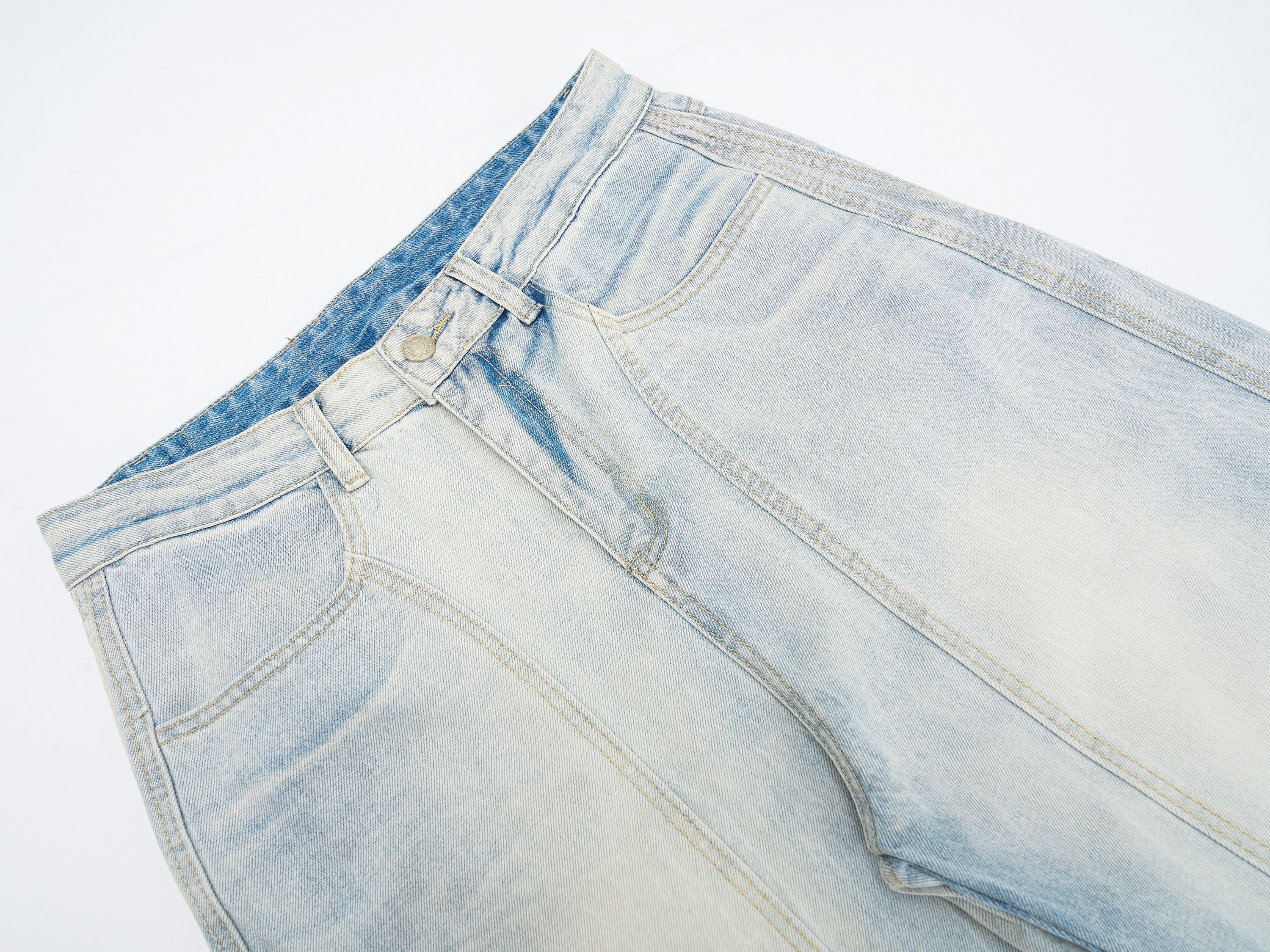 Omirad Vintage Wide-Leg Washed Jeans