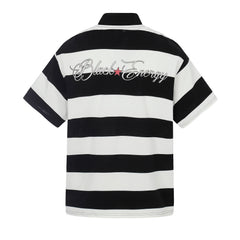 Omirad “Rugby Stripe Graphic Polo”