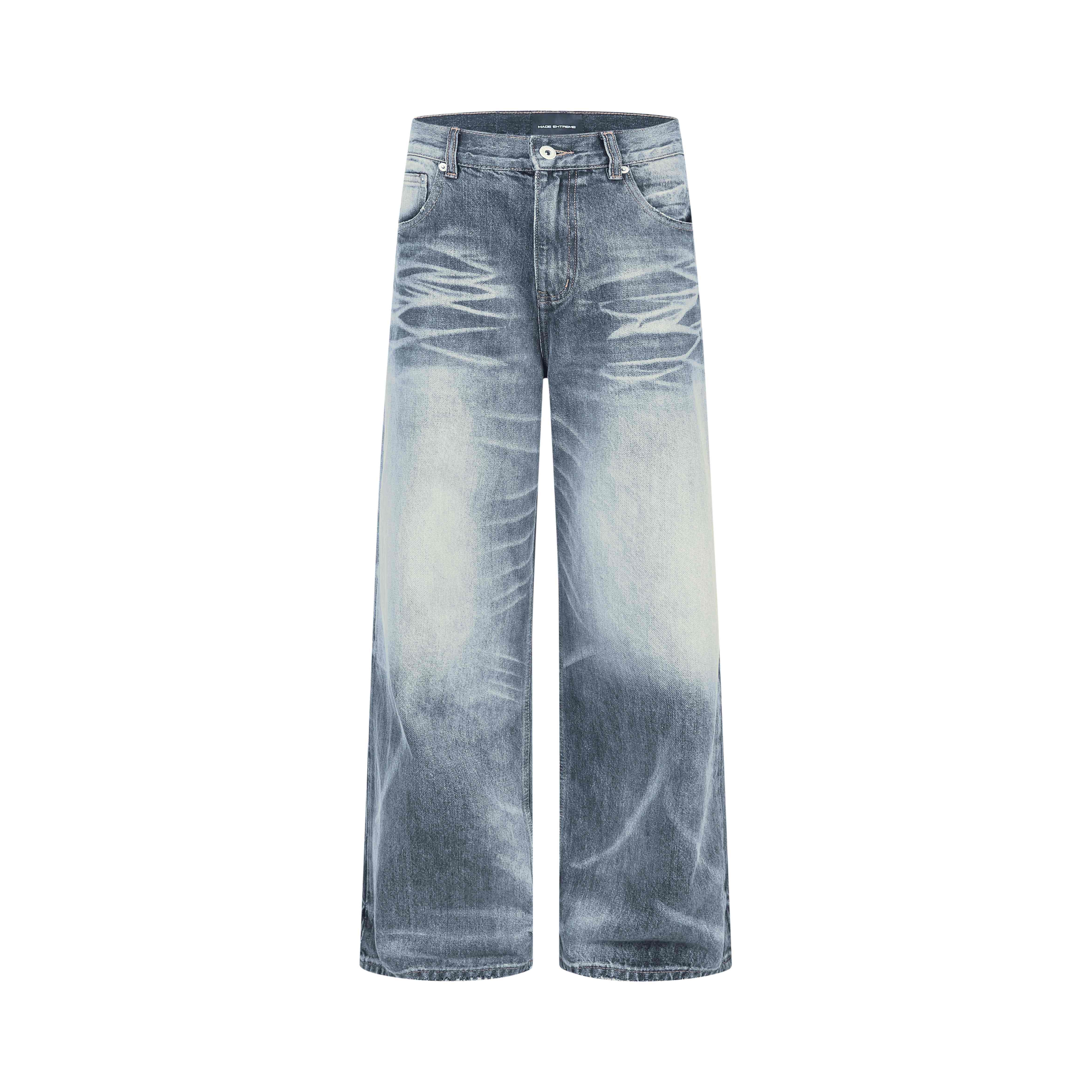Omirad Vintage Faded Wide-Leg Jeans