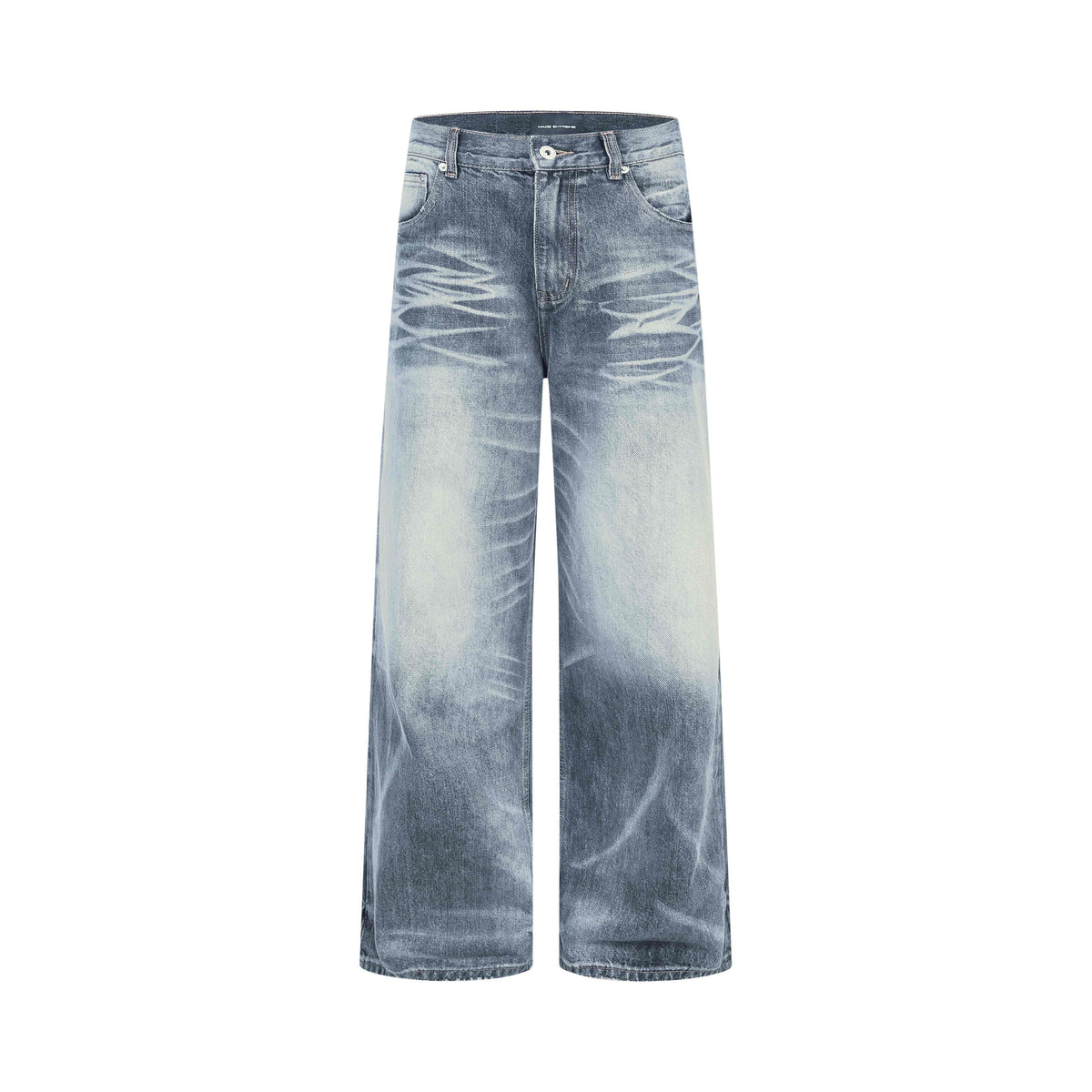 Omirad Vintage Faded Wide-Leg Jeans