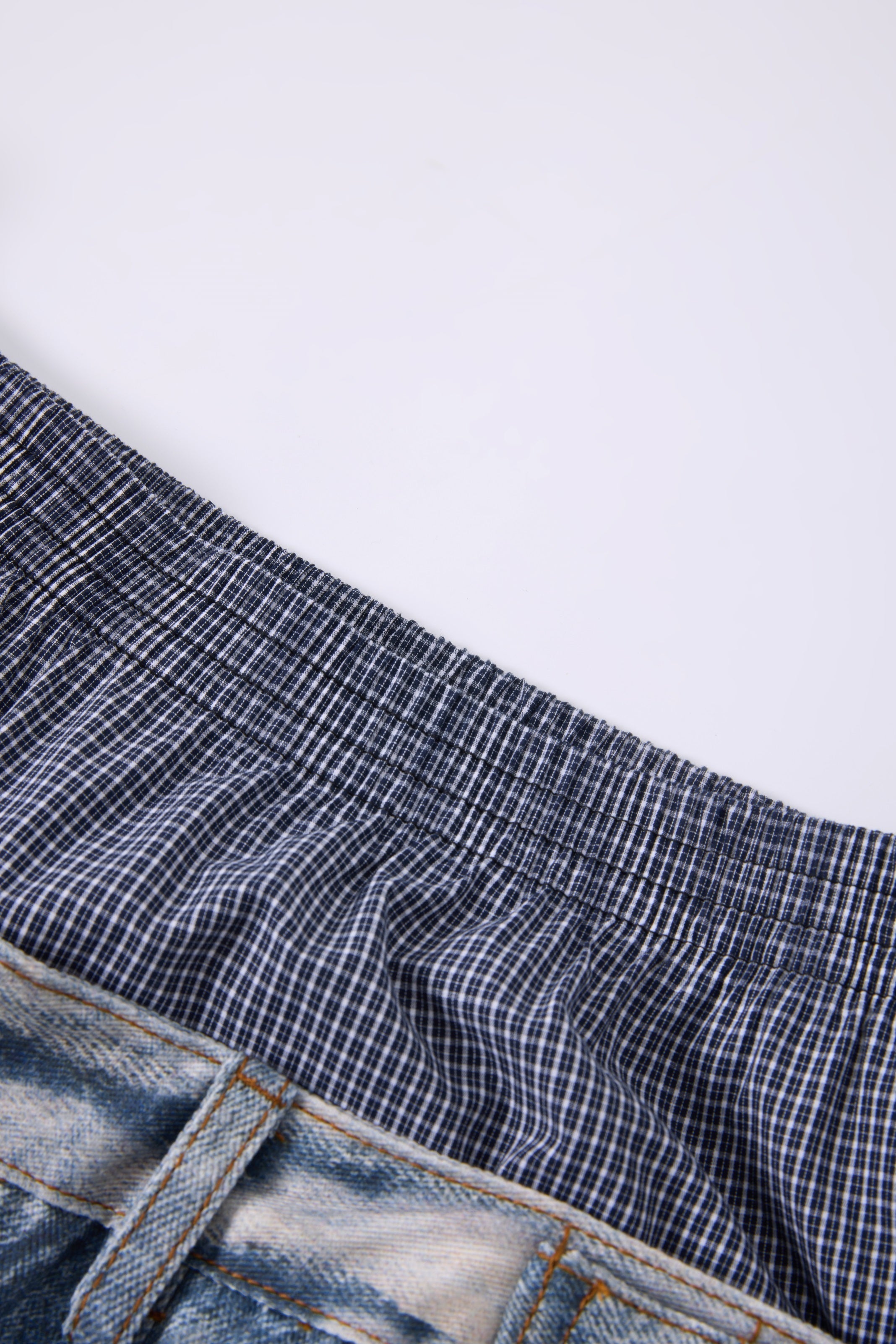Omirad Layered Waist Distressed Jeans