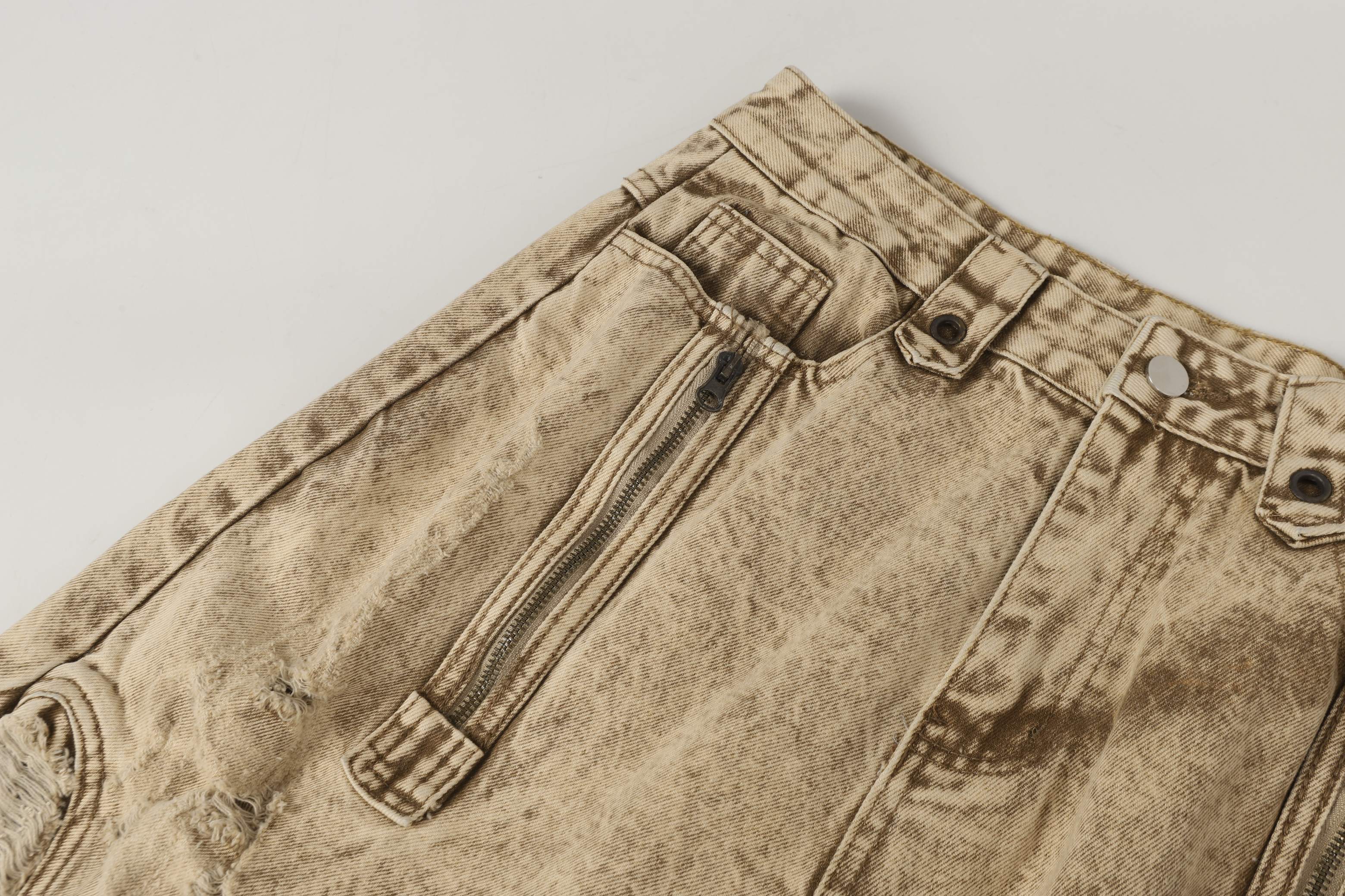 Omirad “Vintage Distressed Panel Jeans”
