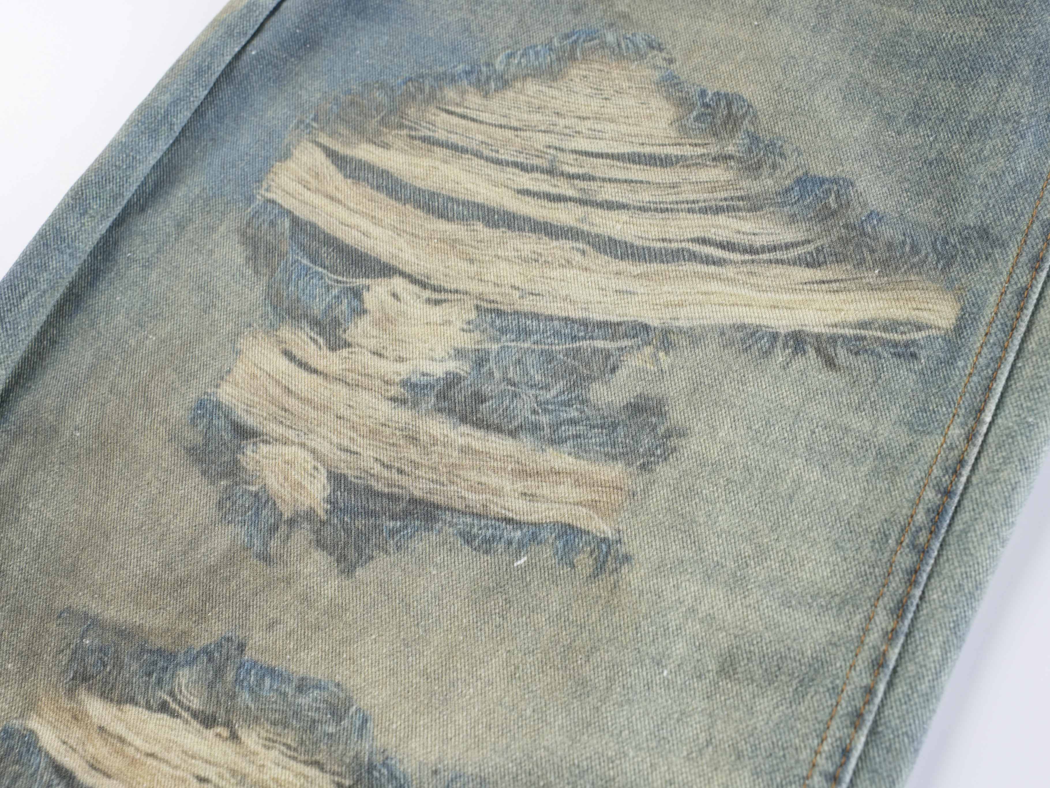 Omirad “Layered Fade Distressed Balloon Jeans”