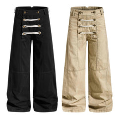 Omirad Military Rope Wide-Leg Pants