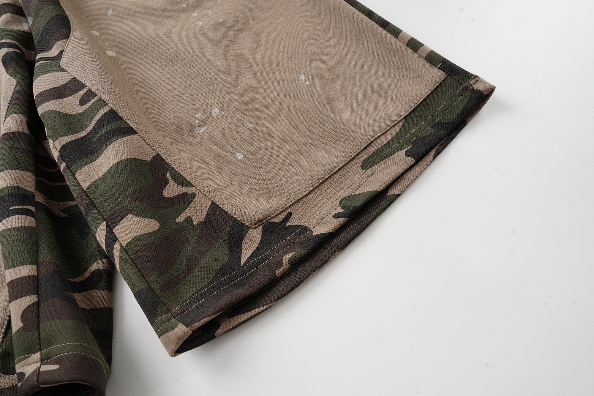 Omirad Camo Patchwork Baggy Shorts