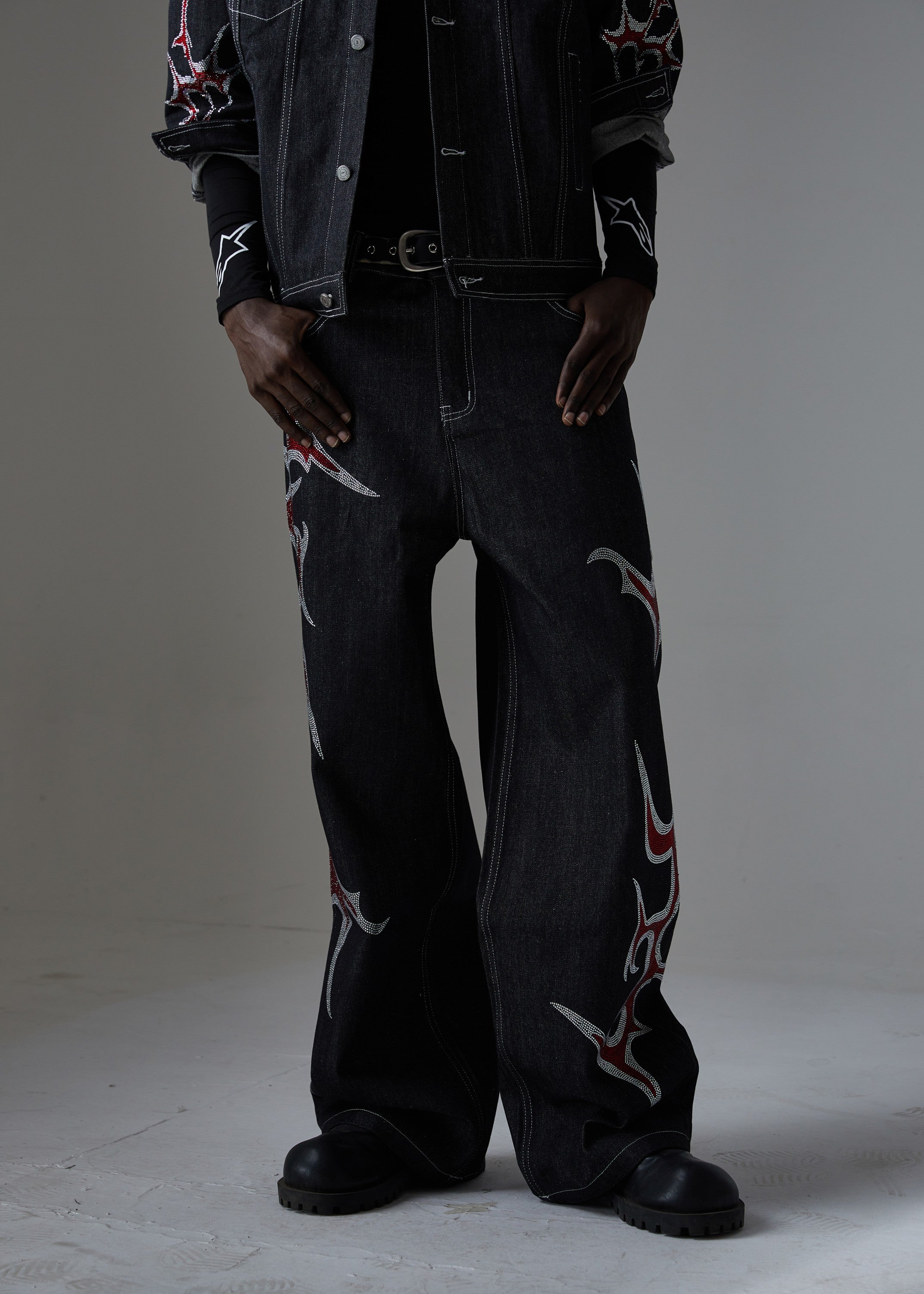 Omirad Graphic Denim Pants