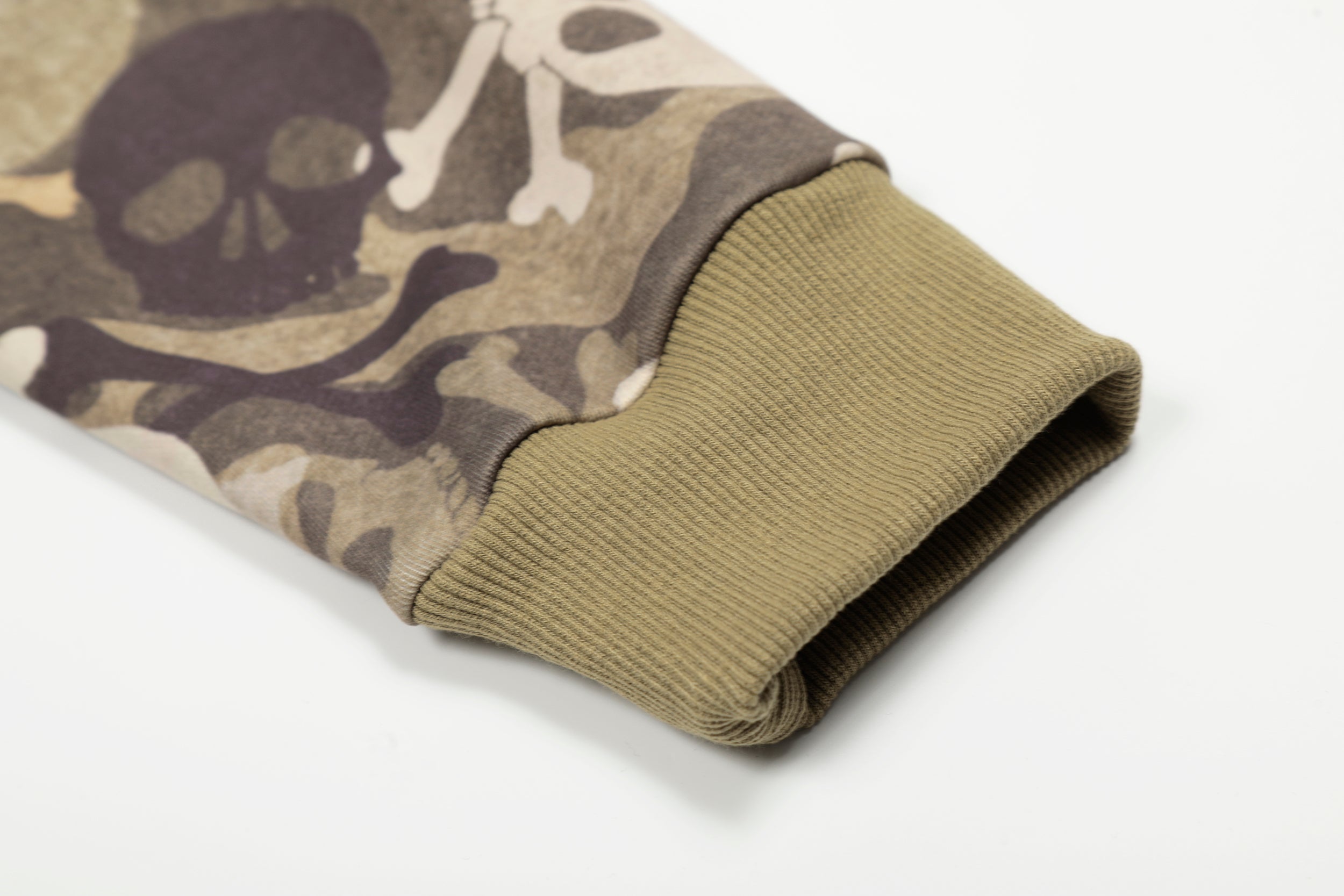 Omirad Skull Camo Fur-Trim Hoodie Jacket