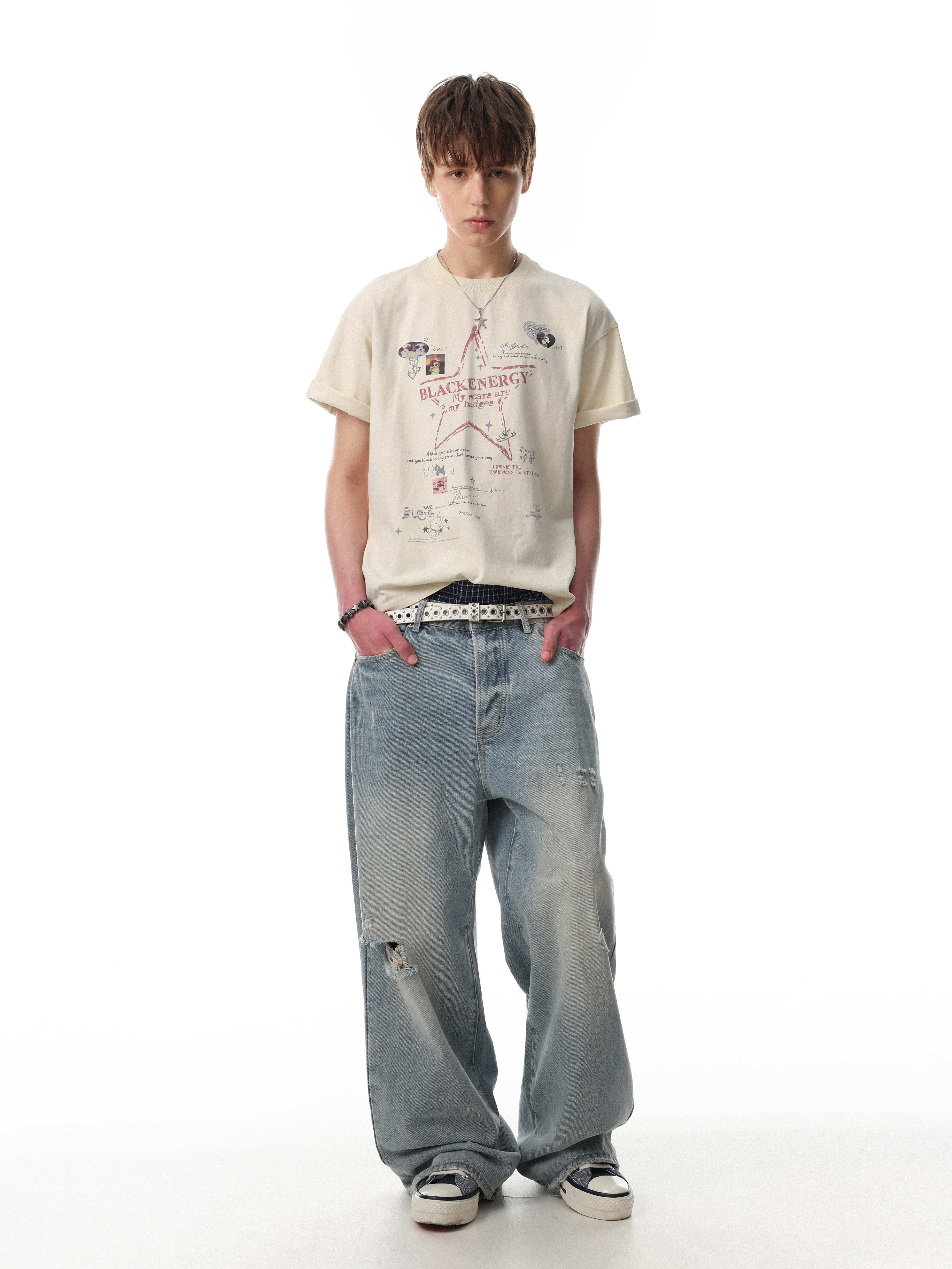 Omirad “Star Script Graphic Tee”
