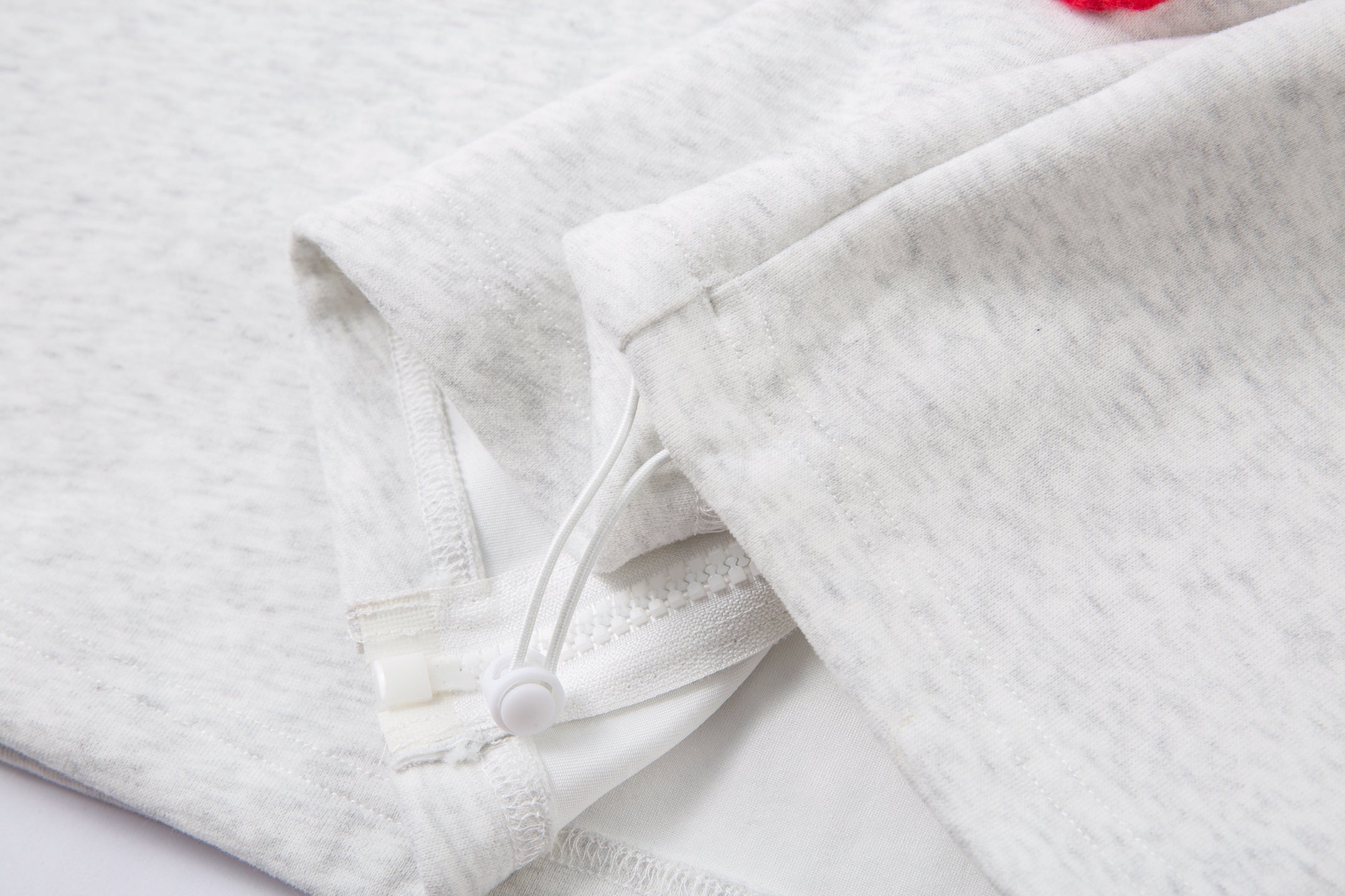 Omirad Color-Block Scarf Hooded Zip Jacket