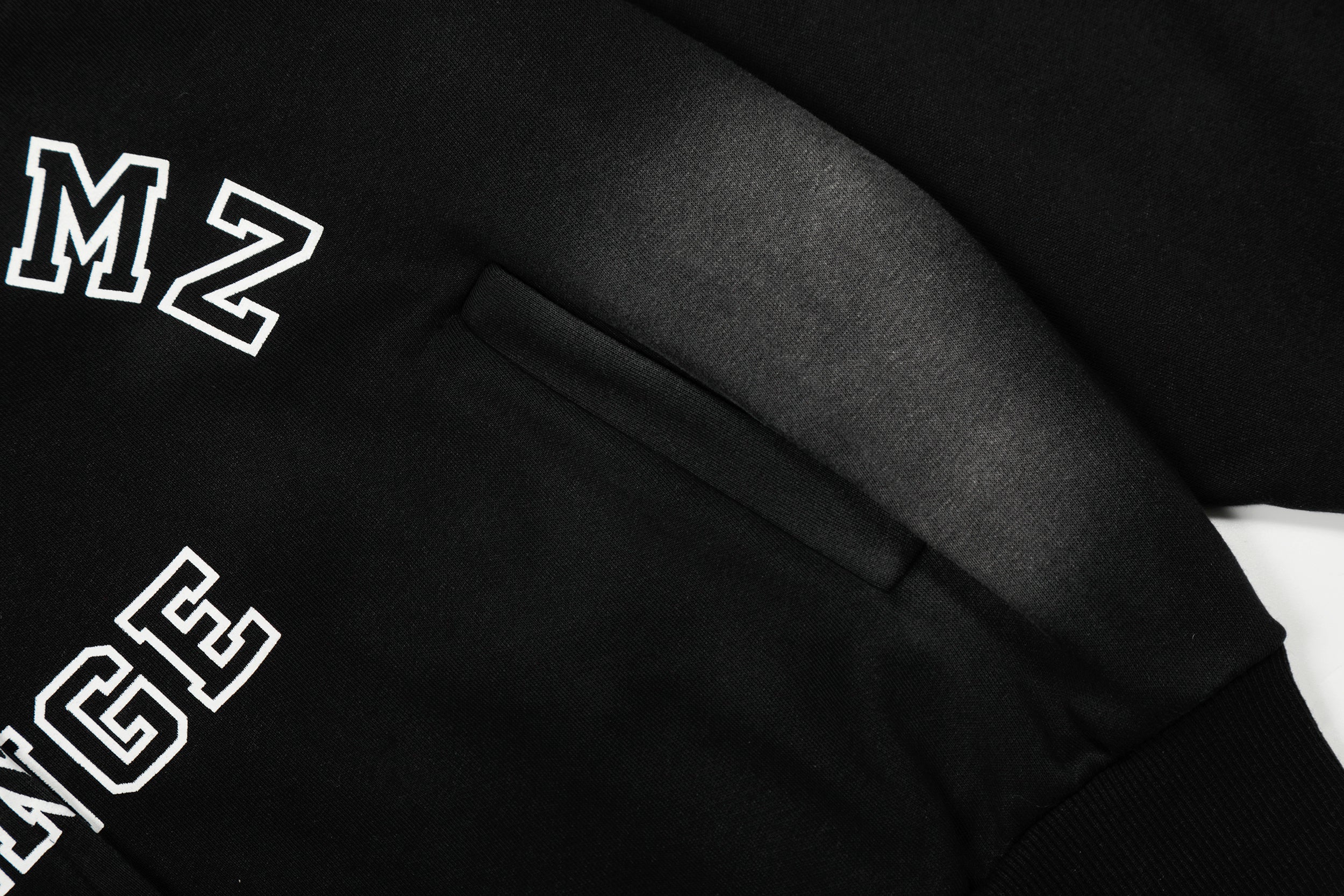 Omirad “Change” Spray-Fade Varsity Hoodie Jacket