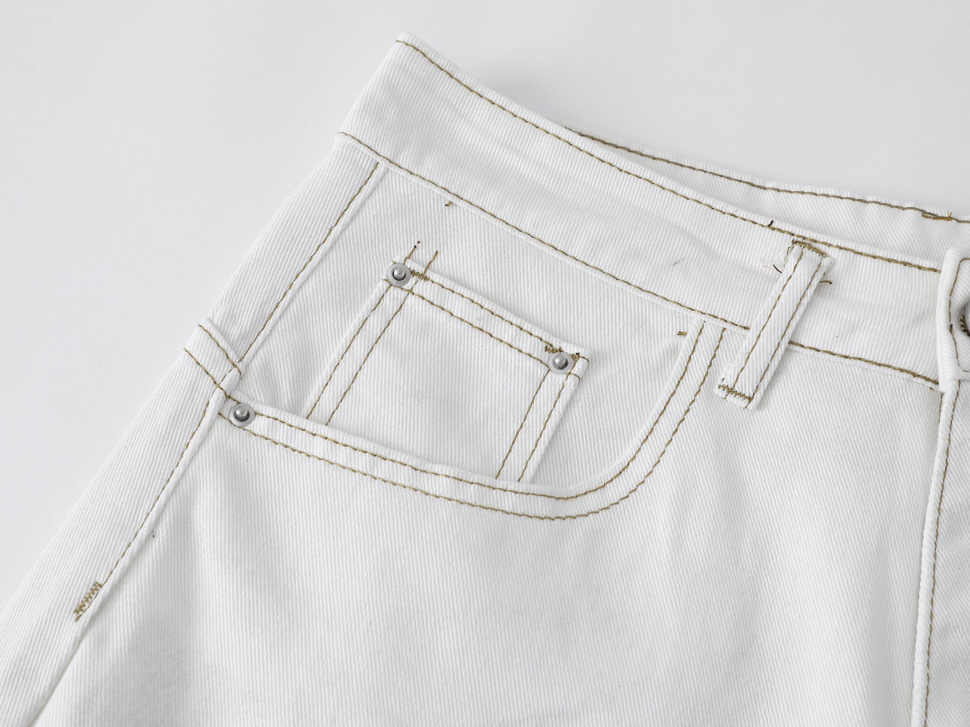 Omirad Distressed Gradient Wide-Leg Denim Shorts