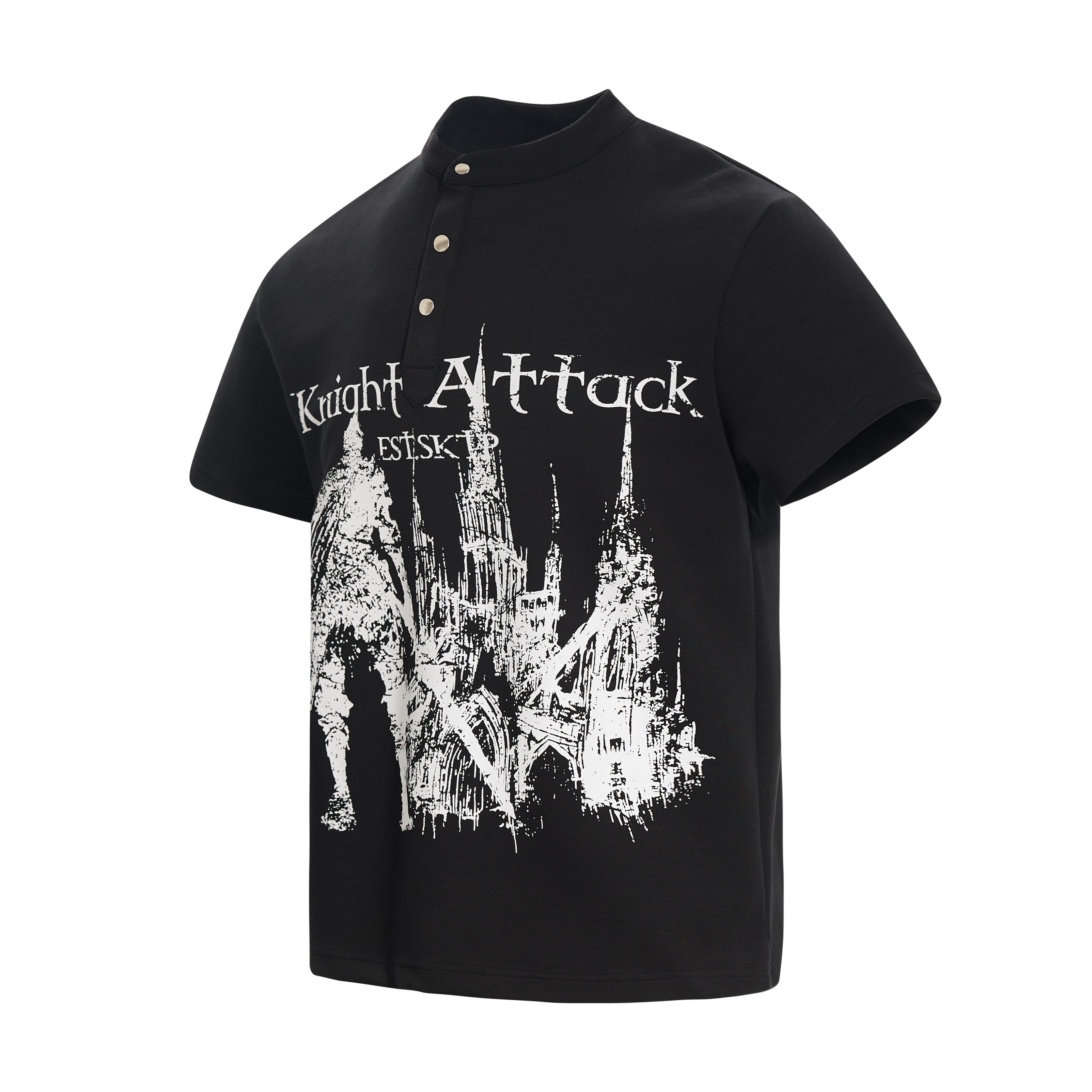 Omirad “Knight Attack Graphic Polo Tee”