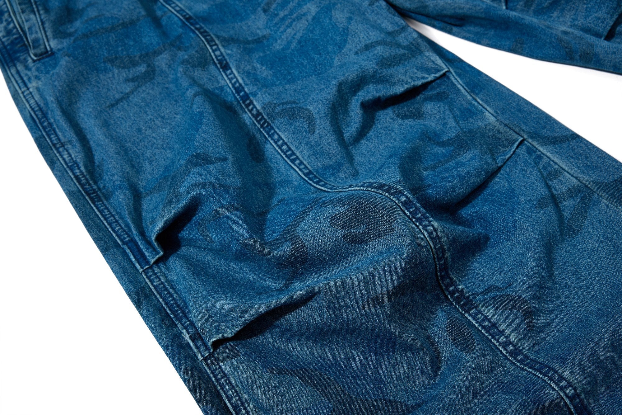 Omirad Washed Camo Baggy Jeans