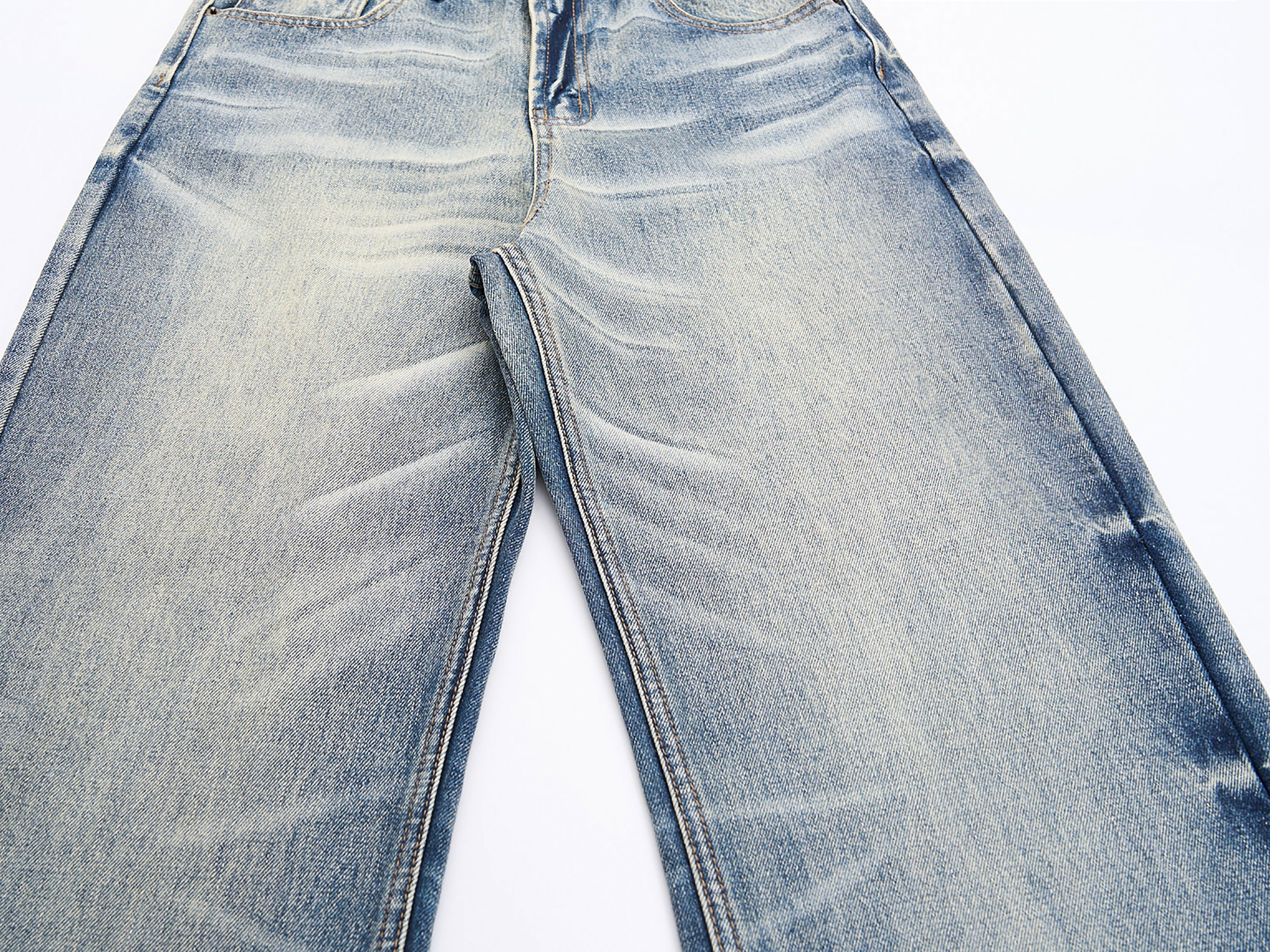 Omirad Vintage Washed Wide-Leg Jeans