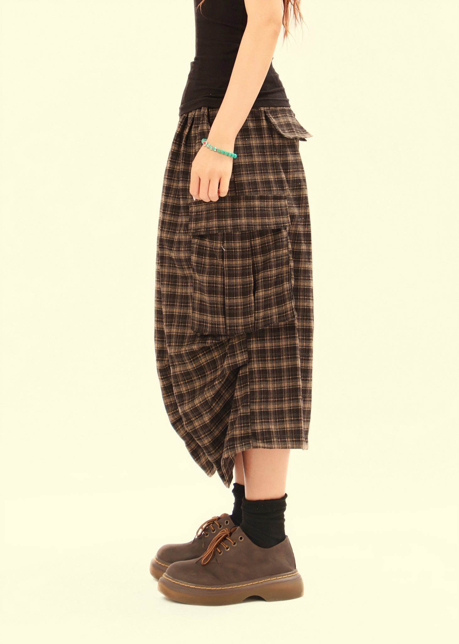 Omirad Plaid Cargo Shorts