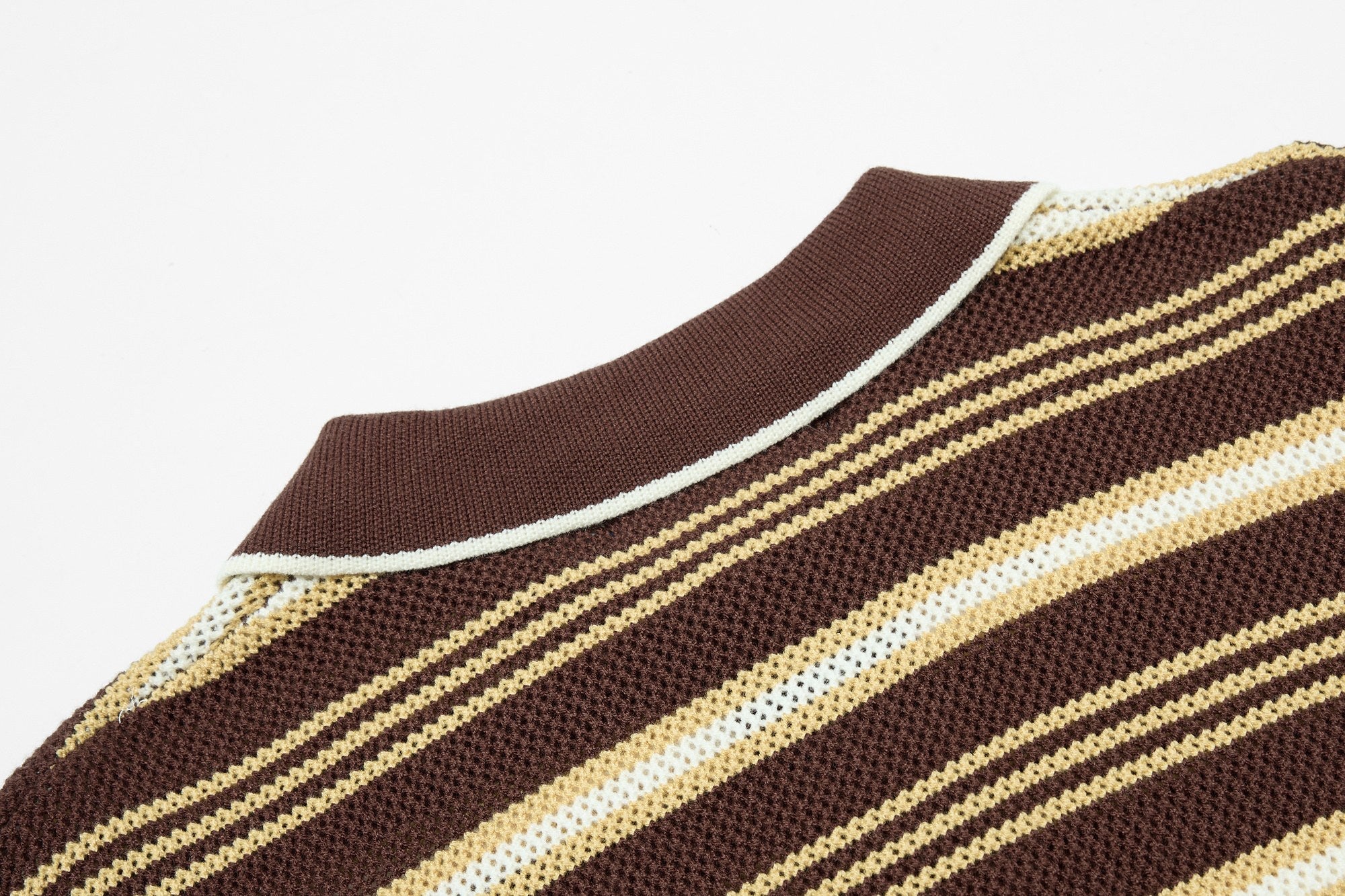 Omirad “Retro Stripe Knit Polo”