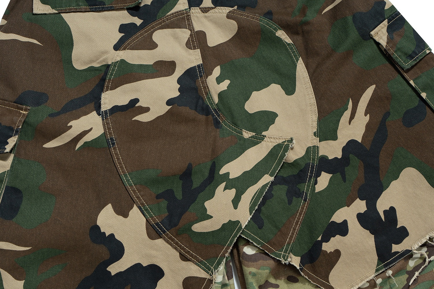 Omirad Tactical Patchwork Camo Shorts