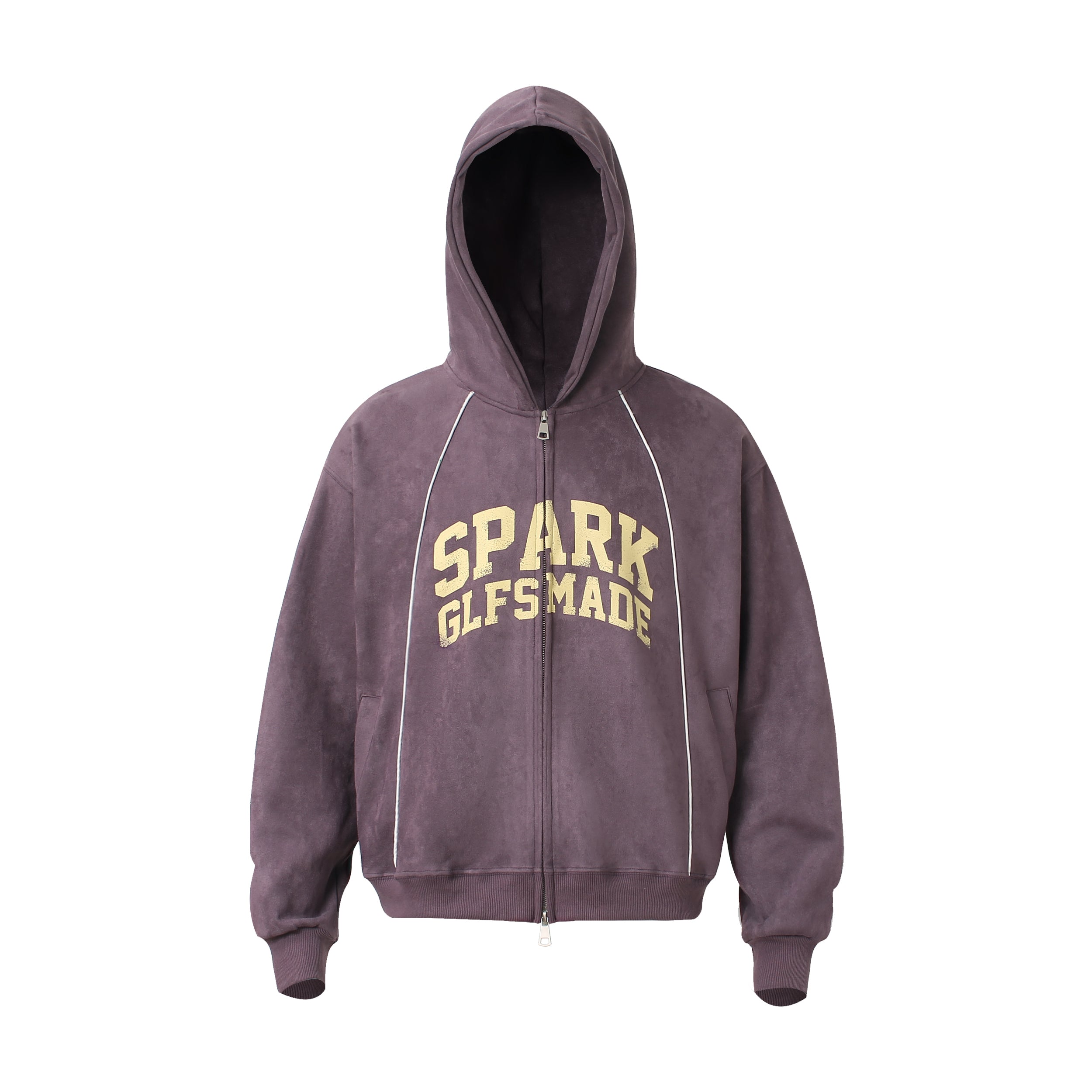 Omirad Suede Varsity Zip Hoodie