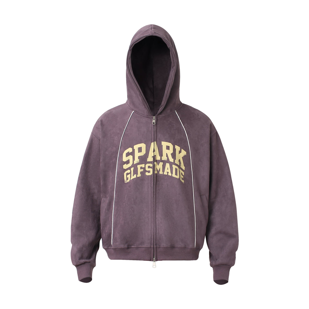 Omirad Suede Varsity Zip Hoodie