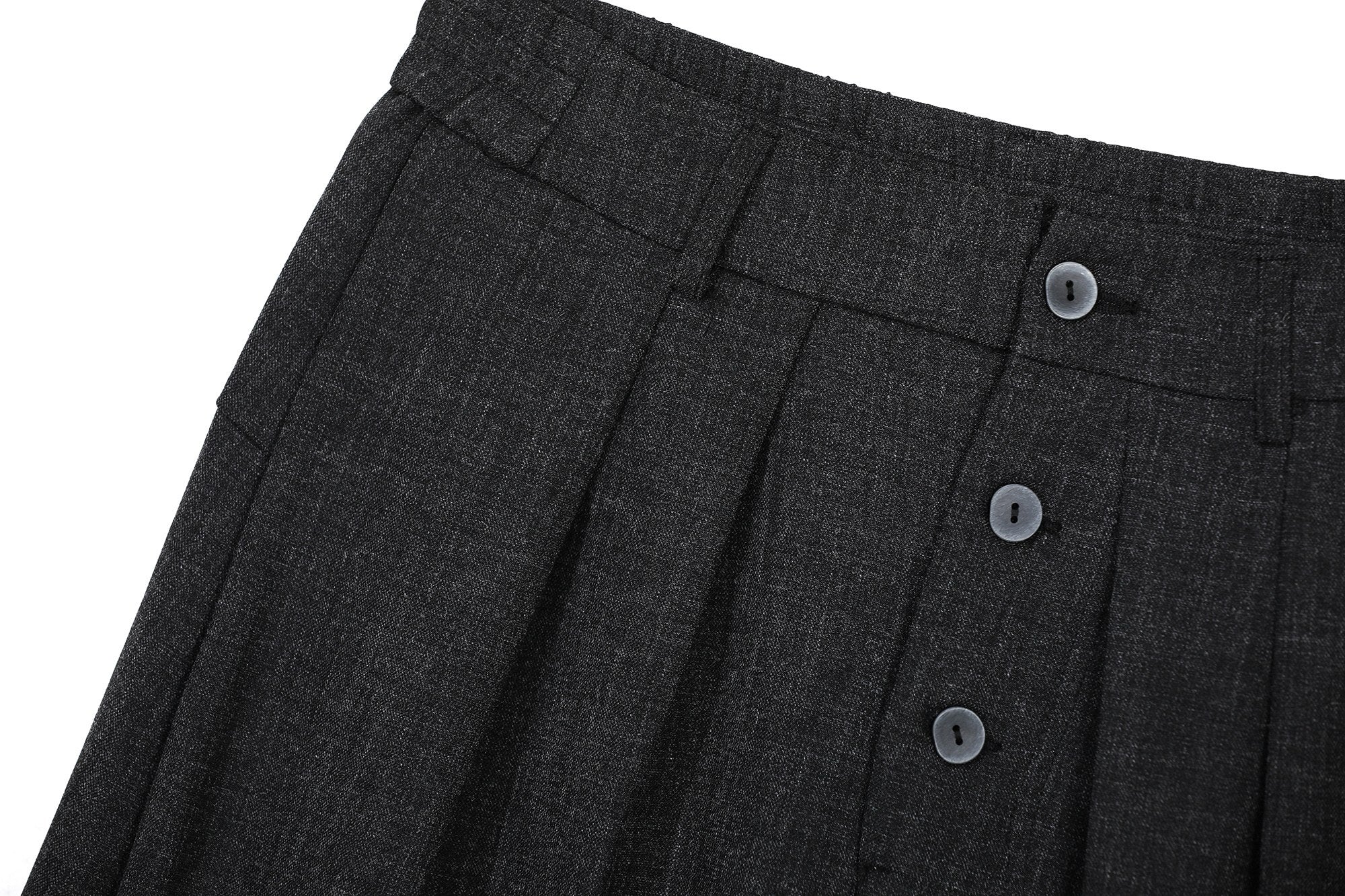 Omirad “Minimal Pleated Wide-Leg Pants”