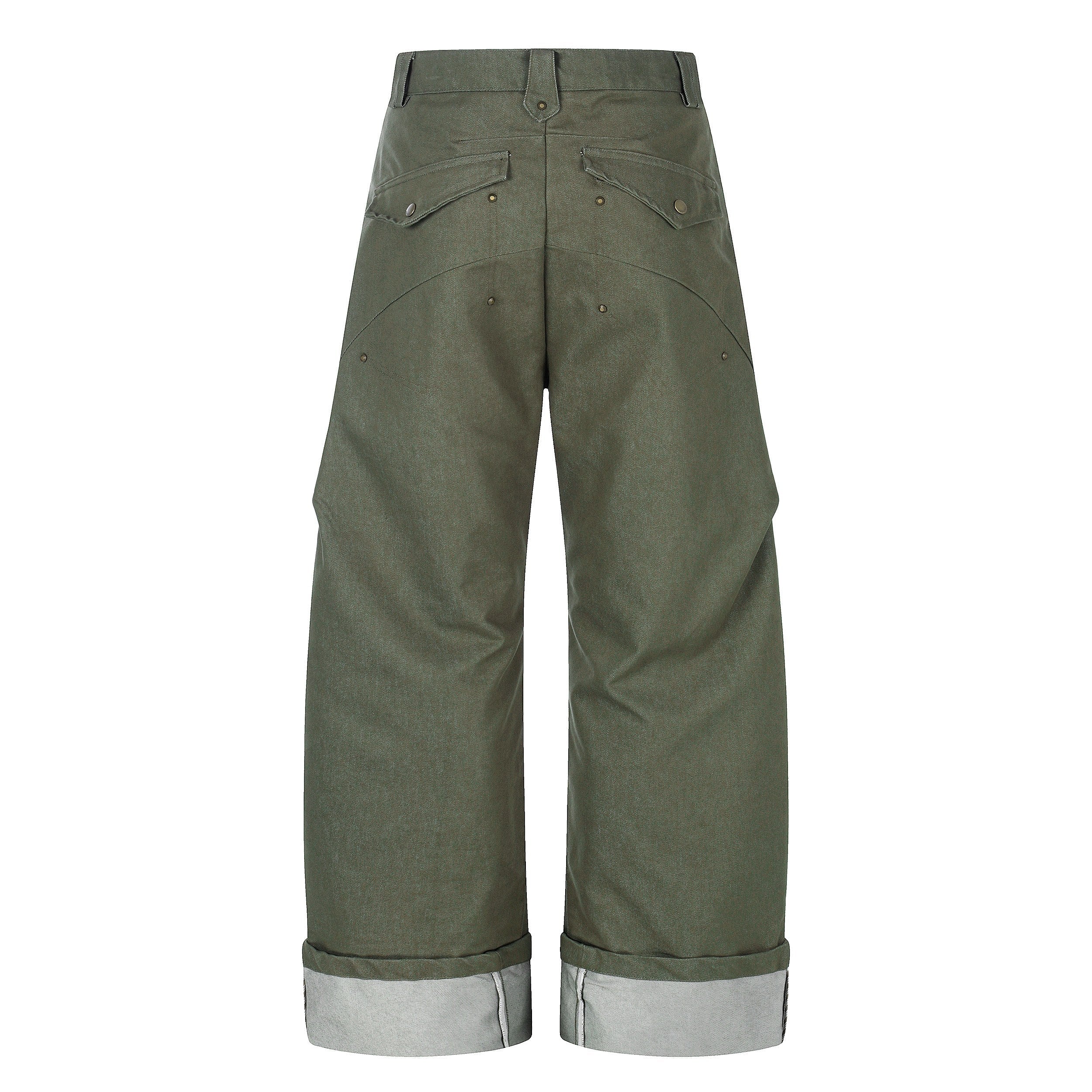 Omirad “Vintage Utility Fold-Hem Pants”