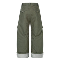 Omirad “Vintage Utility Fold-Hem Pants”