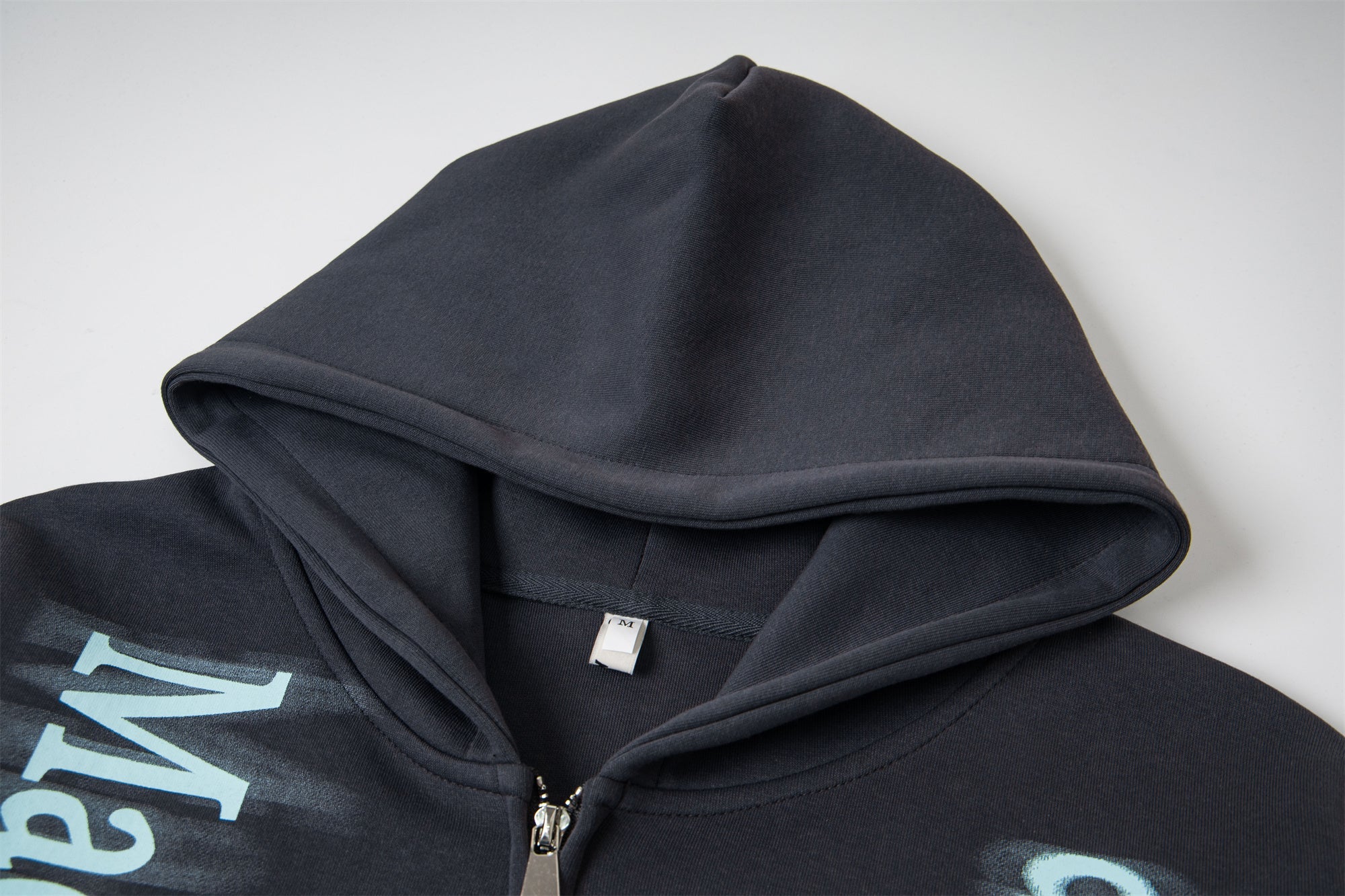 Omirad Gradient Letter Zip Hoodie