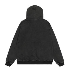 Omirad Chain Print Faux Fur Hooded Jacket