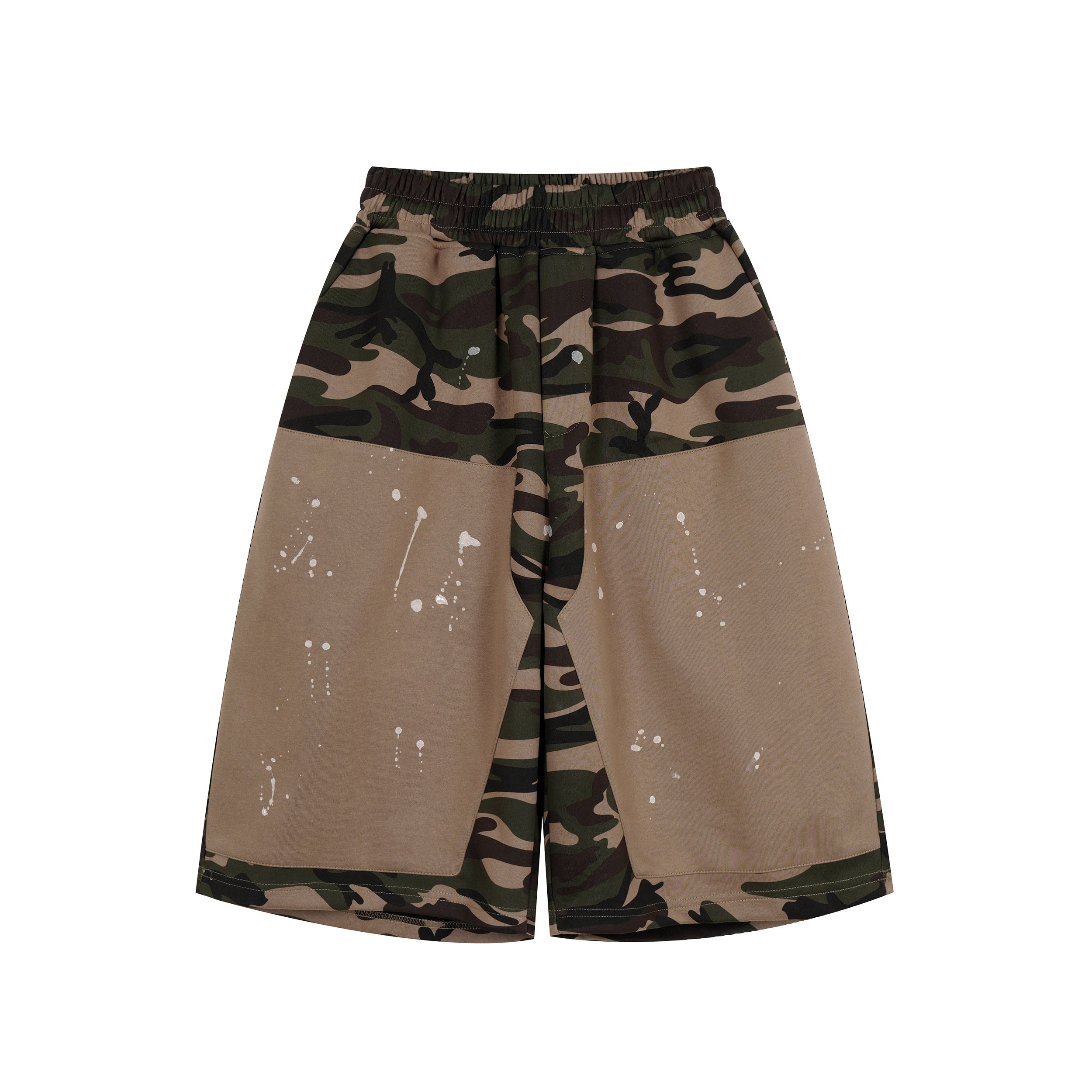 Omirad Camo Patchwork Baggy Shorts