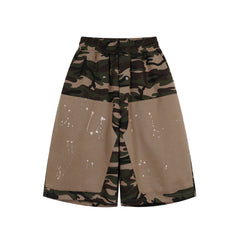 Omirad Camo Patchwork Baggy Shorts